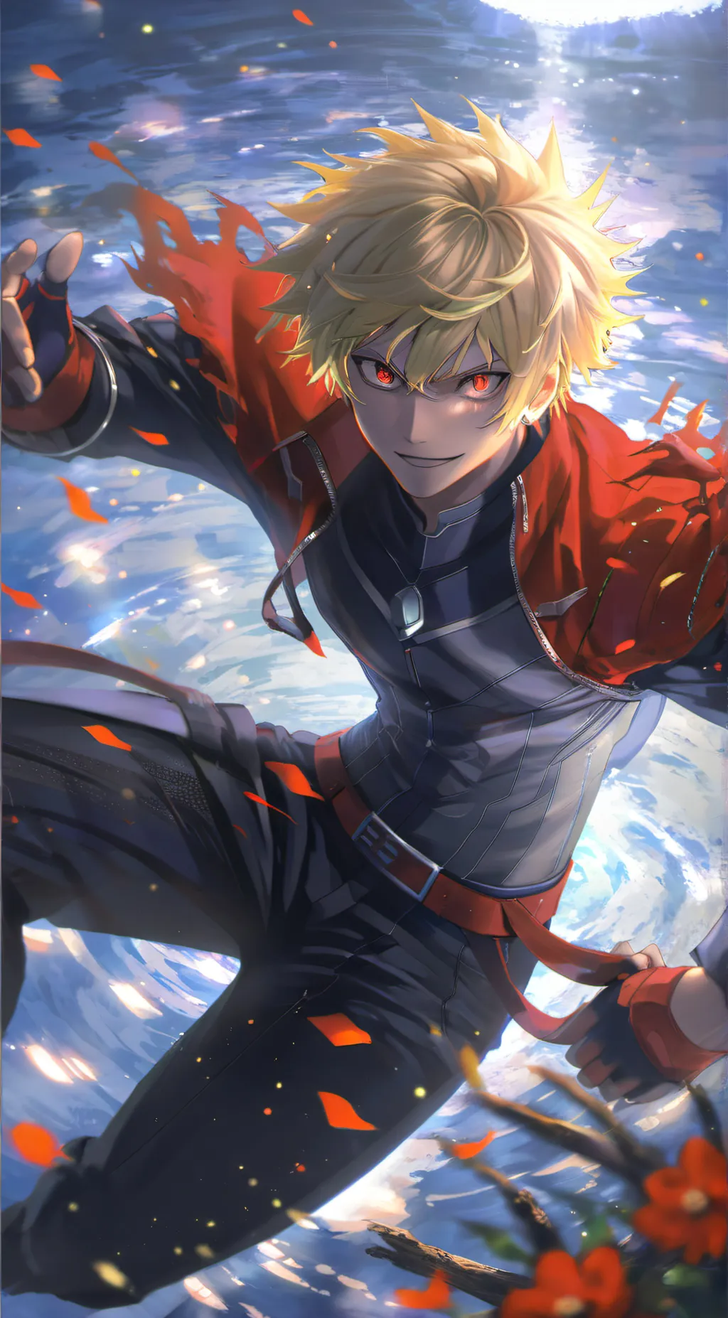ai character: Bakugo~ background
