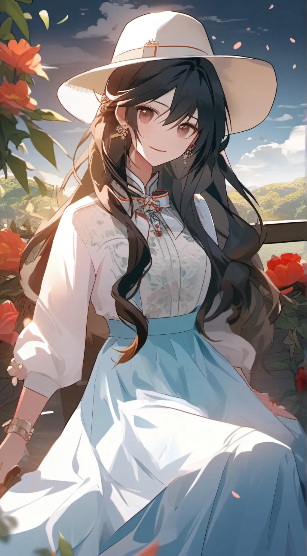 ai character: max and smokey background