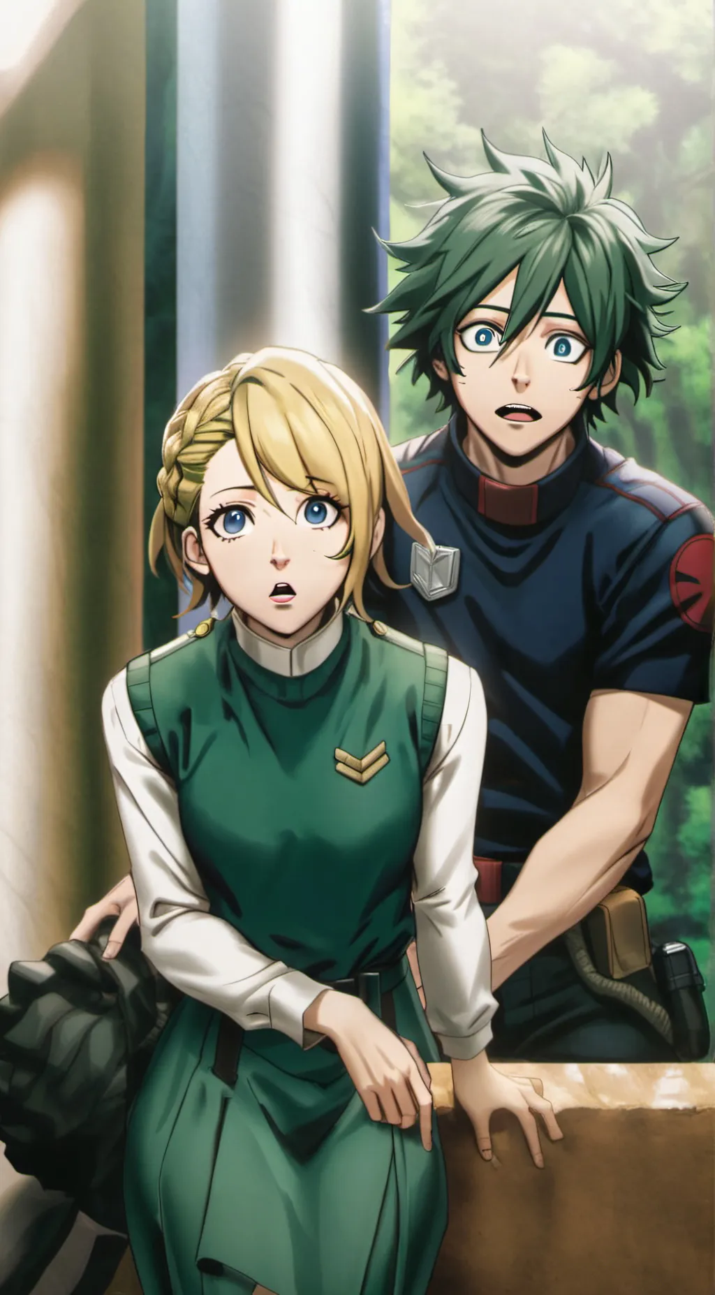 ai character: deku Midoryia background