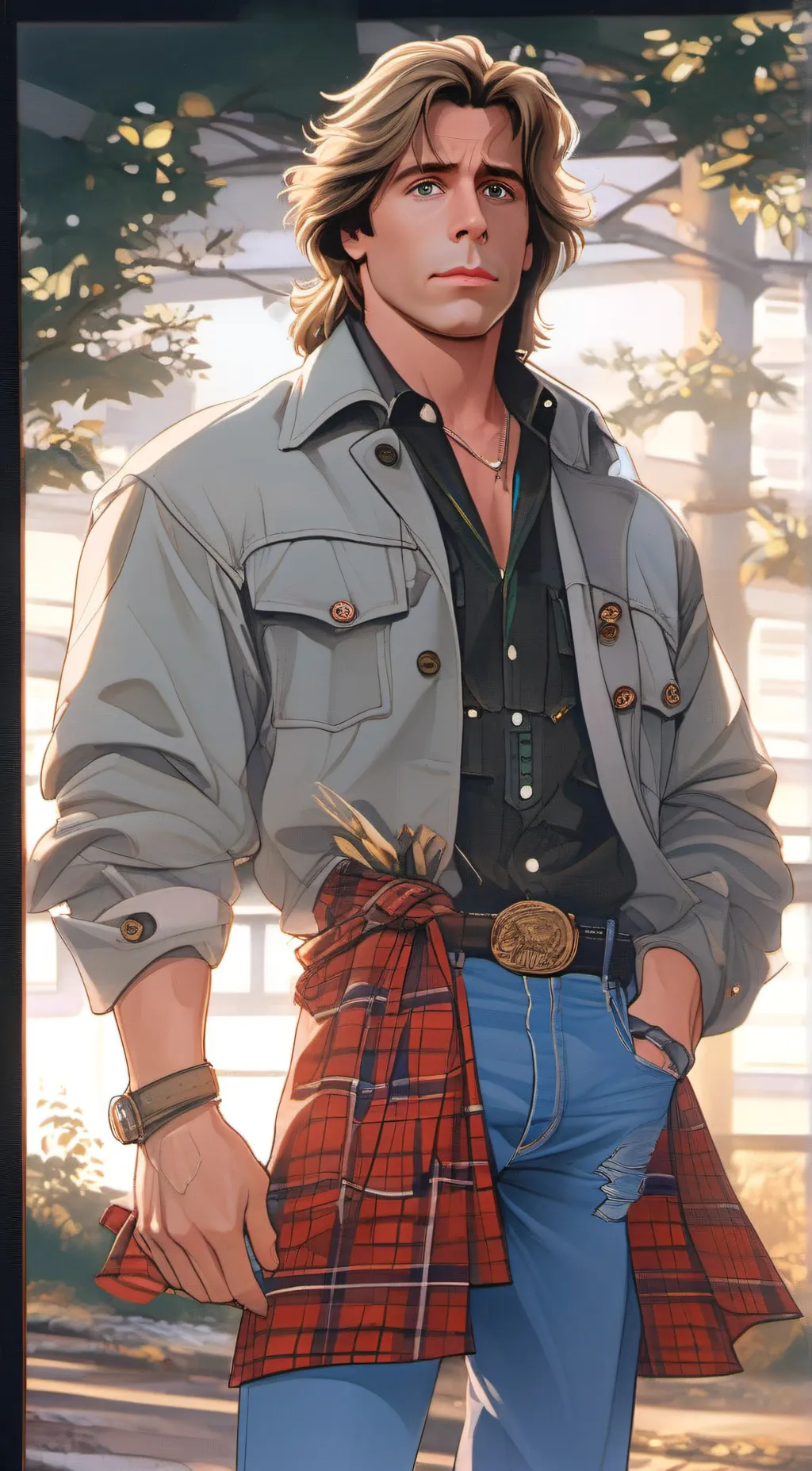 ai character: John Bender background