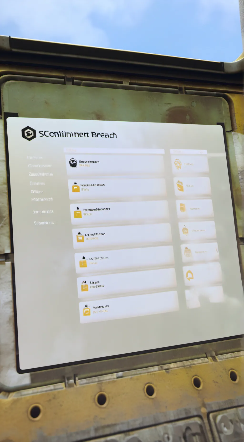 ai character: SCP Game background