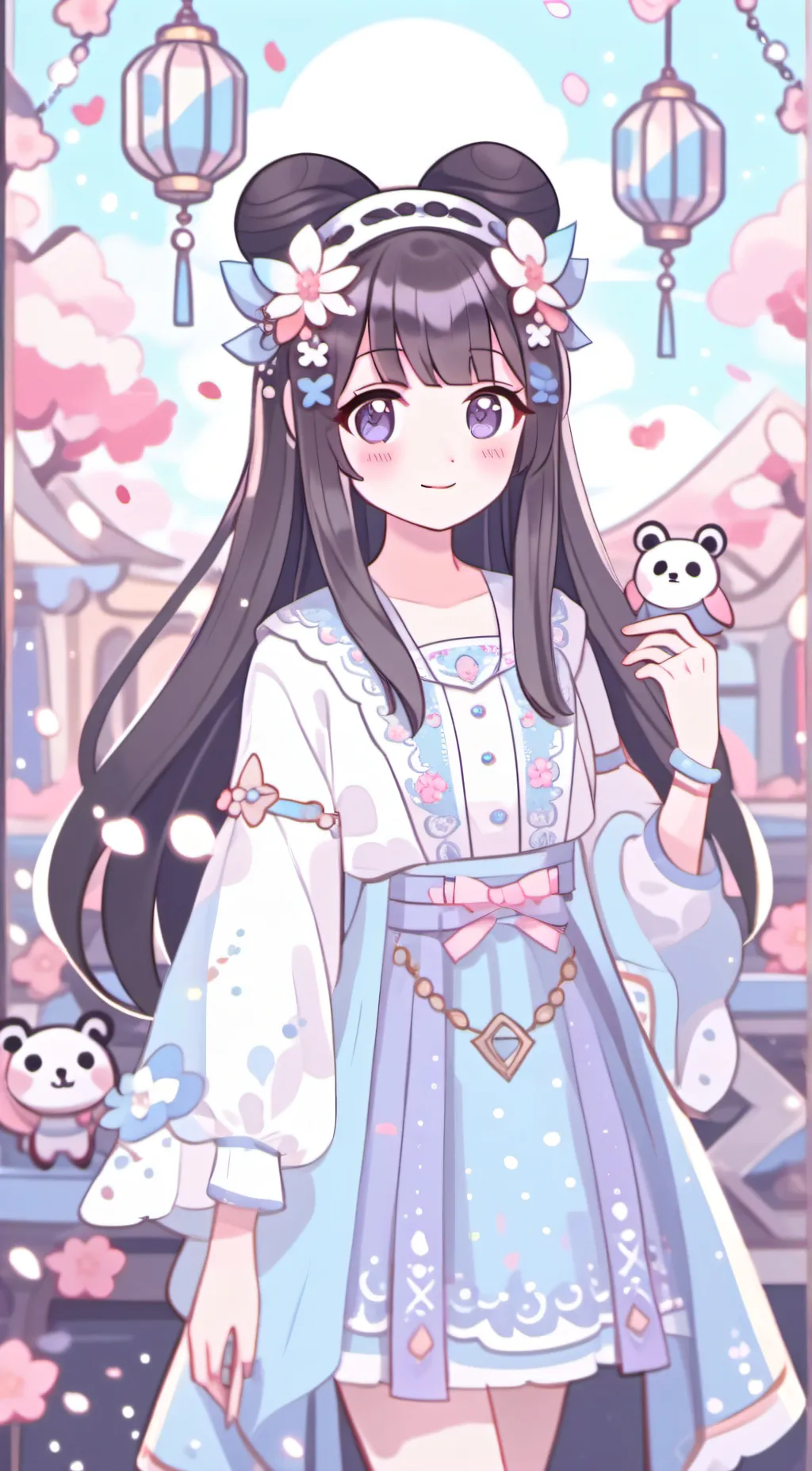 ai character: 🥮🎐Kazabana🎐🥮 background