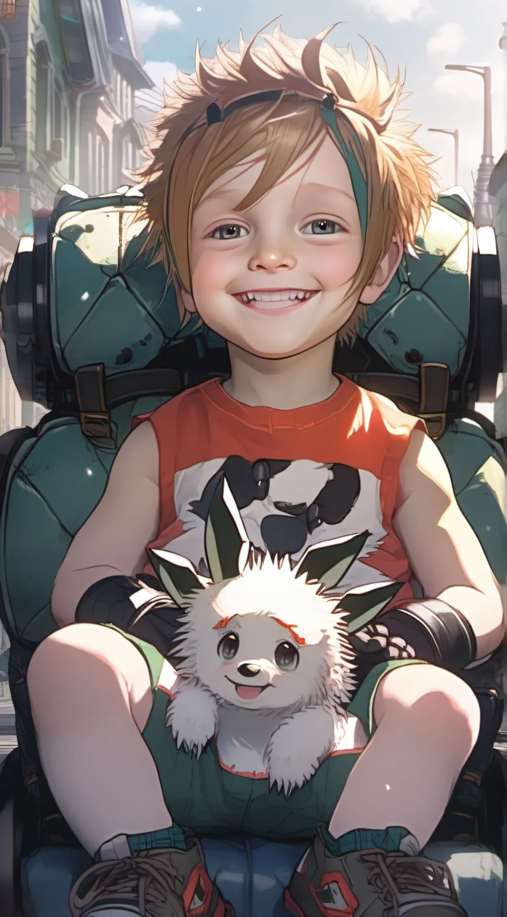 ai character: bakugo deku shoto  background