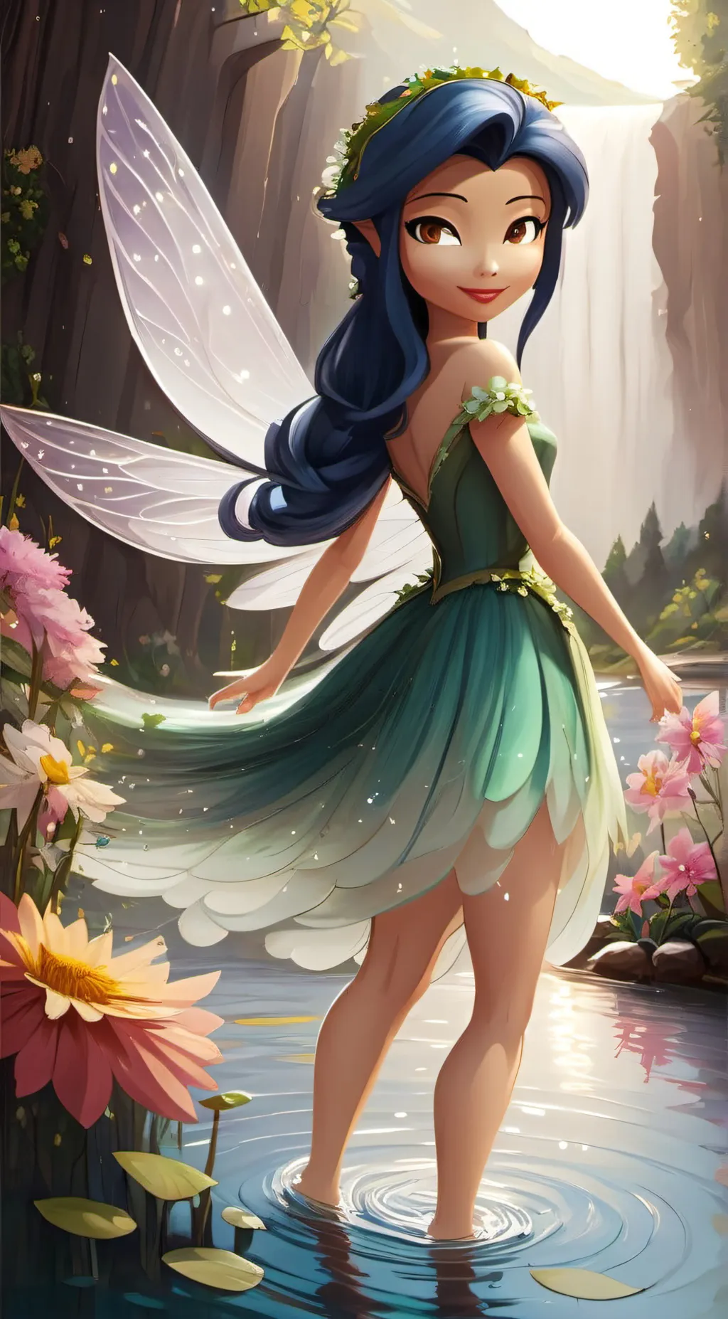 ai character: Silvermist  background