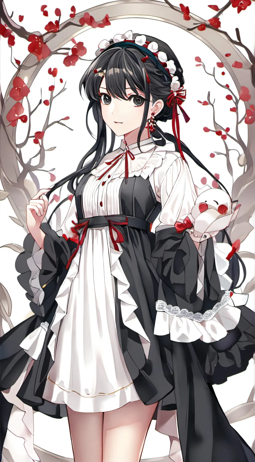 ai character: Wednesday  background