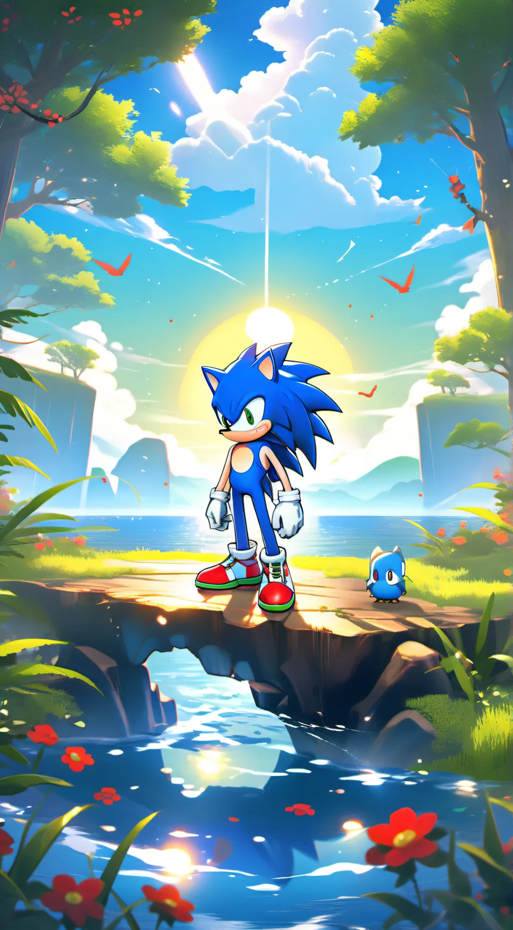 ai character: Sonic background