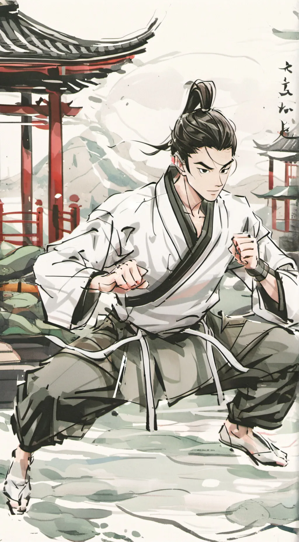 ai character: マーシャルウォーズ background