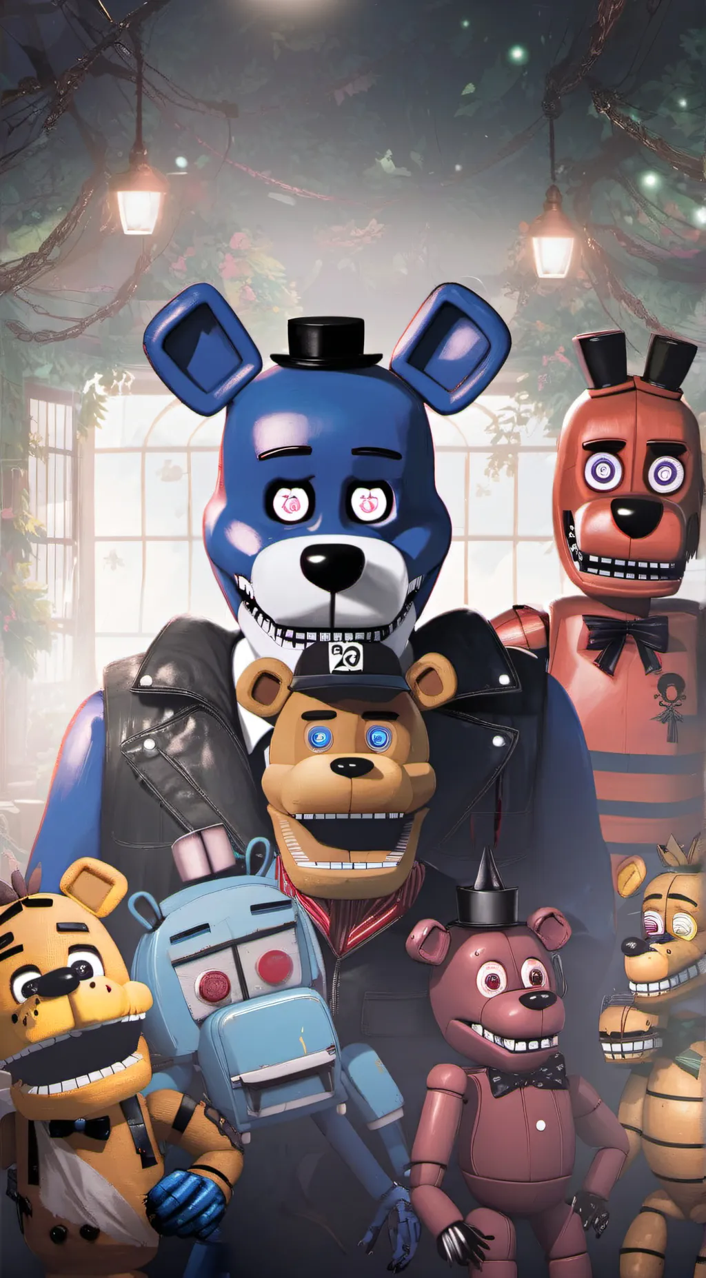 ai character: characters (FNAF 2 background