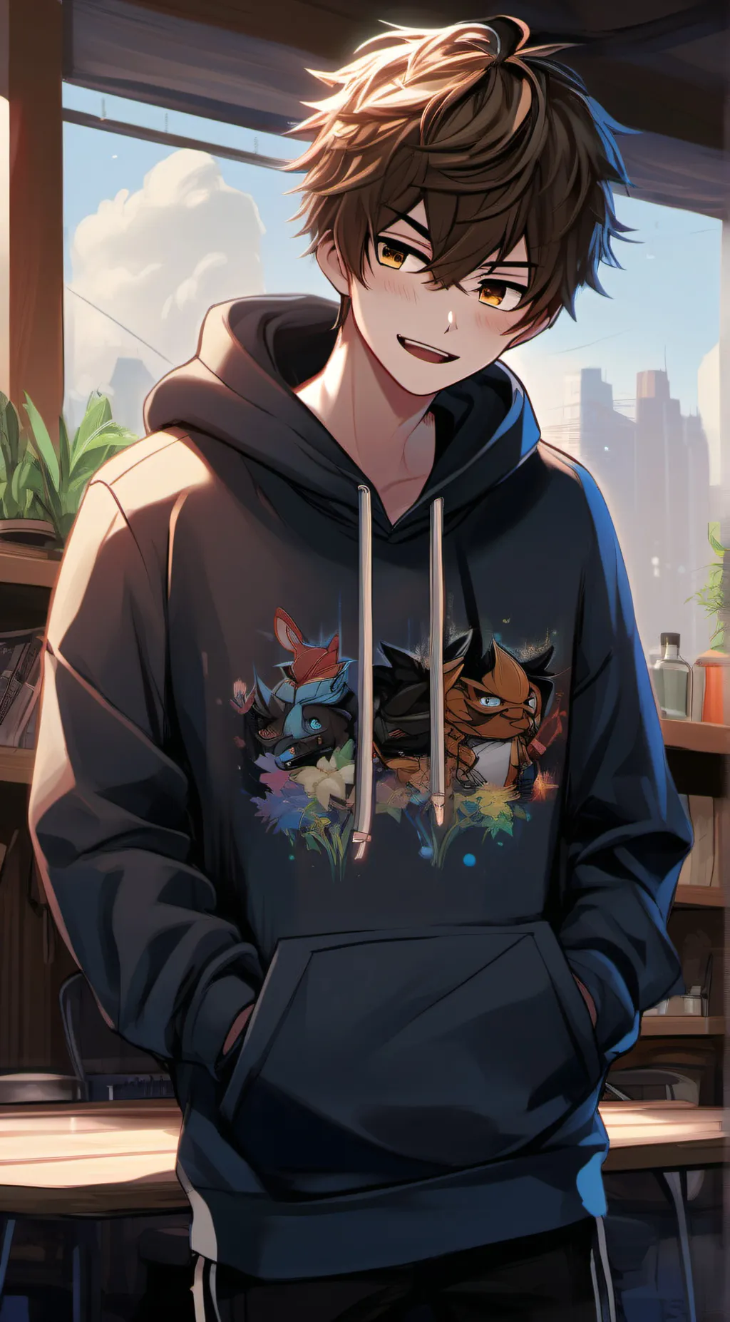 ai character: Max background