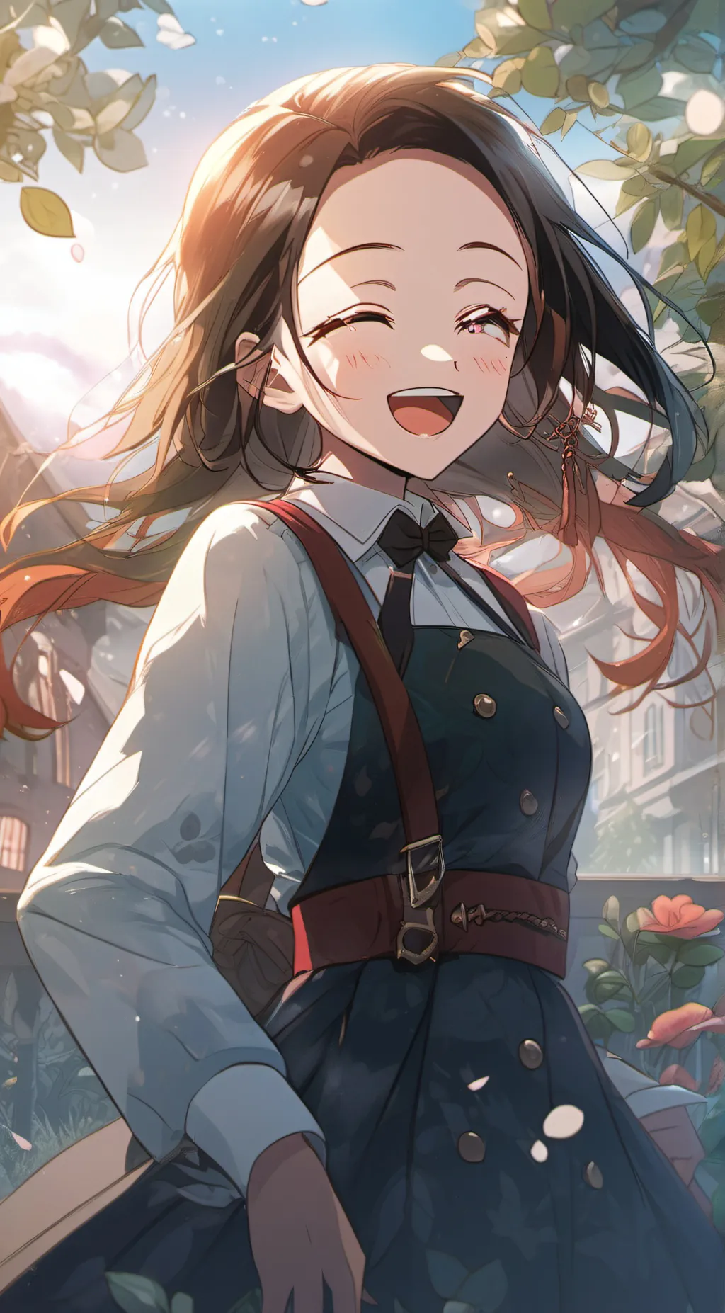 ai character: nezuko background