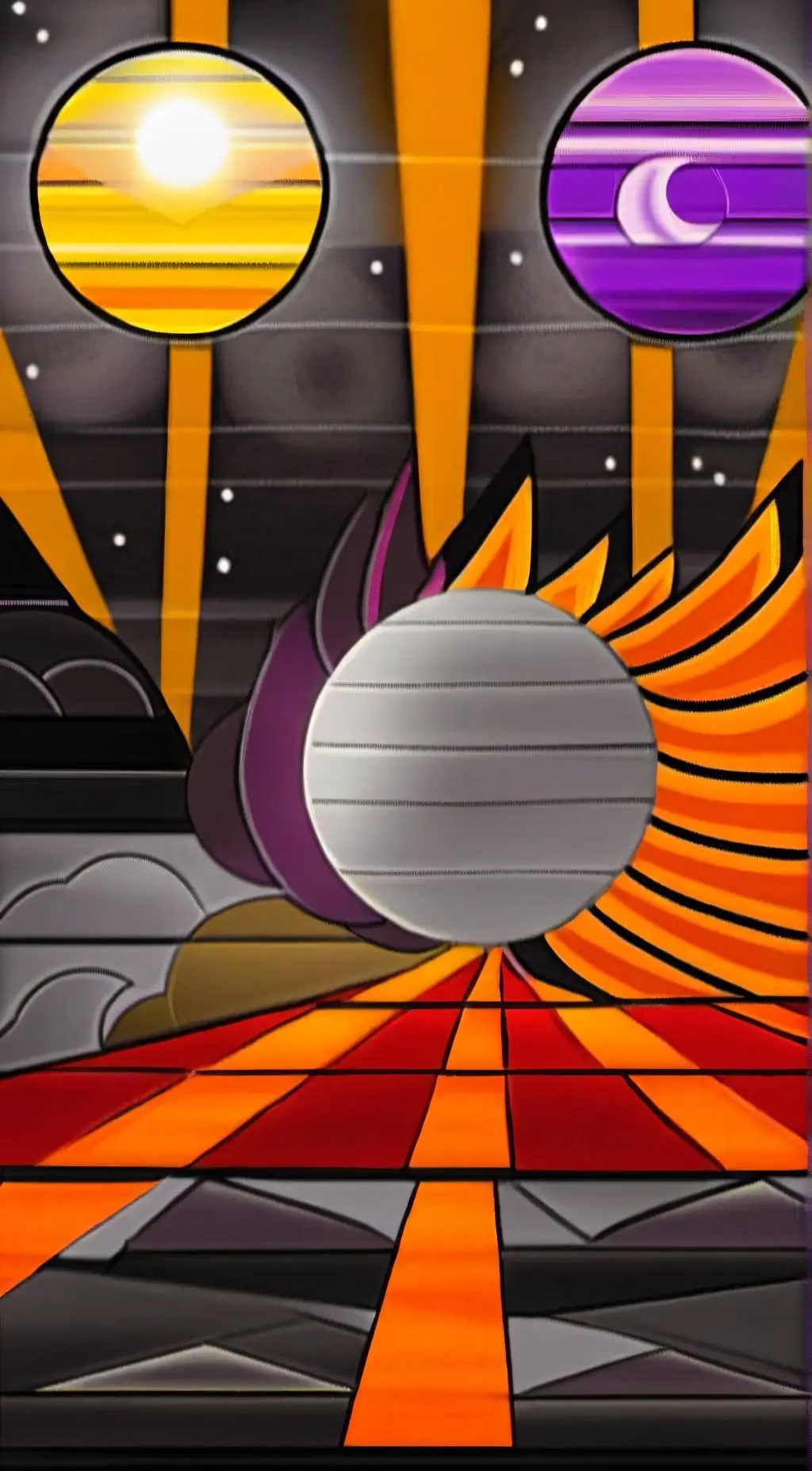 ai character: •Solar• background