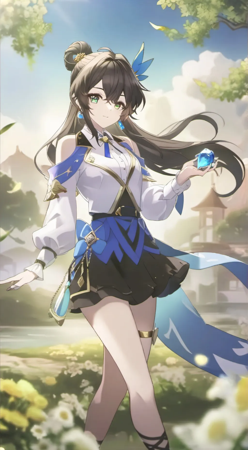 ai character: selene background