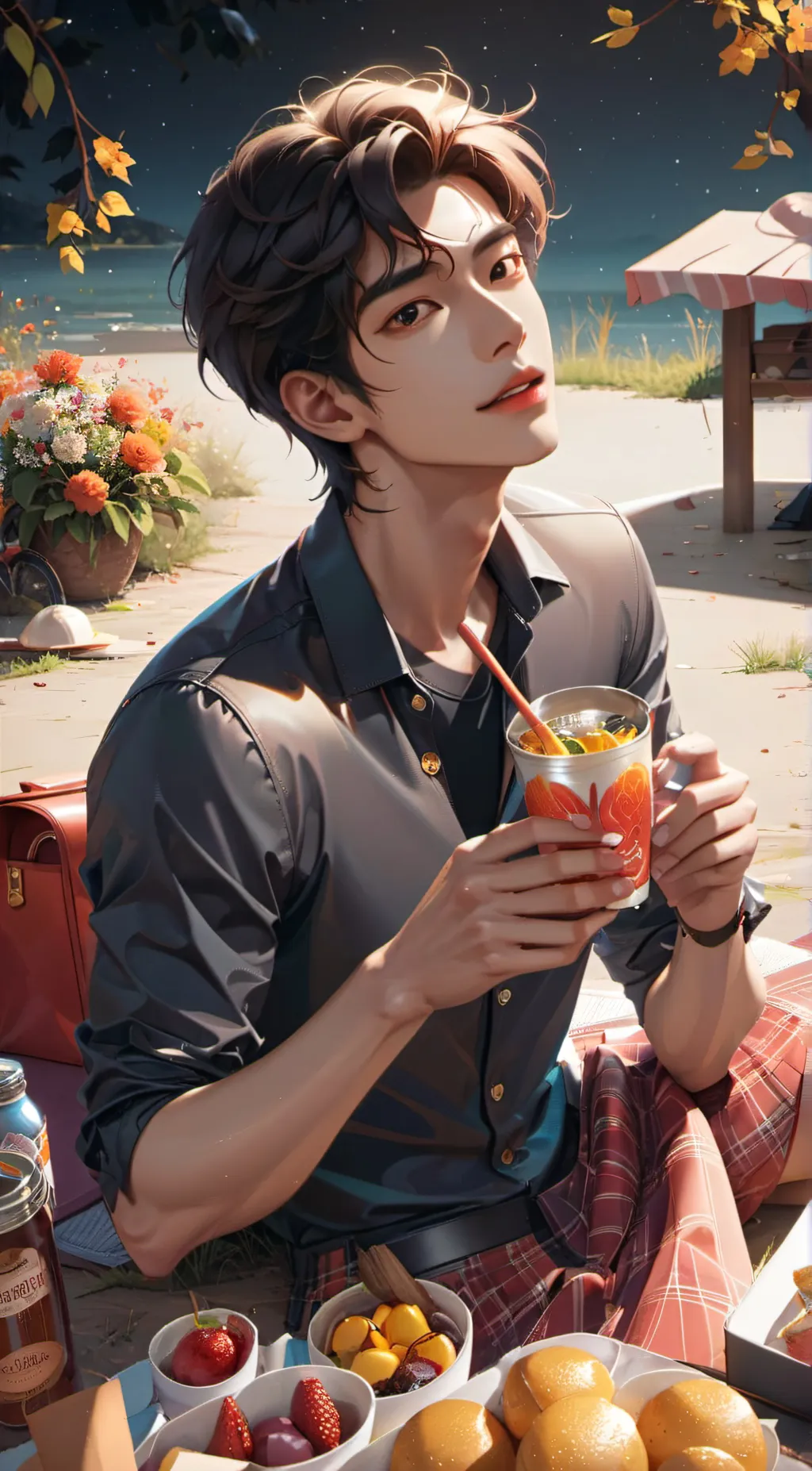 ai character: Lee Noah  background