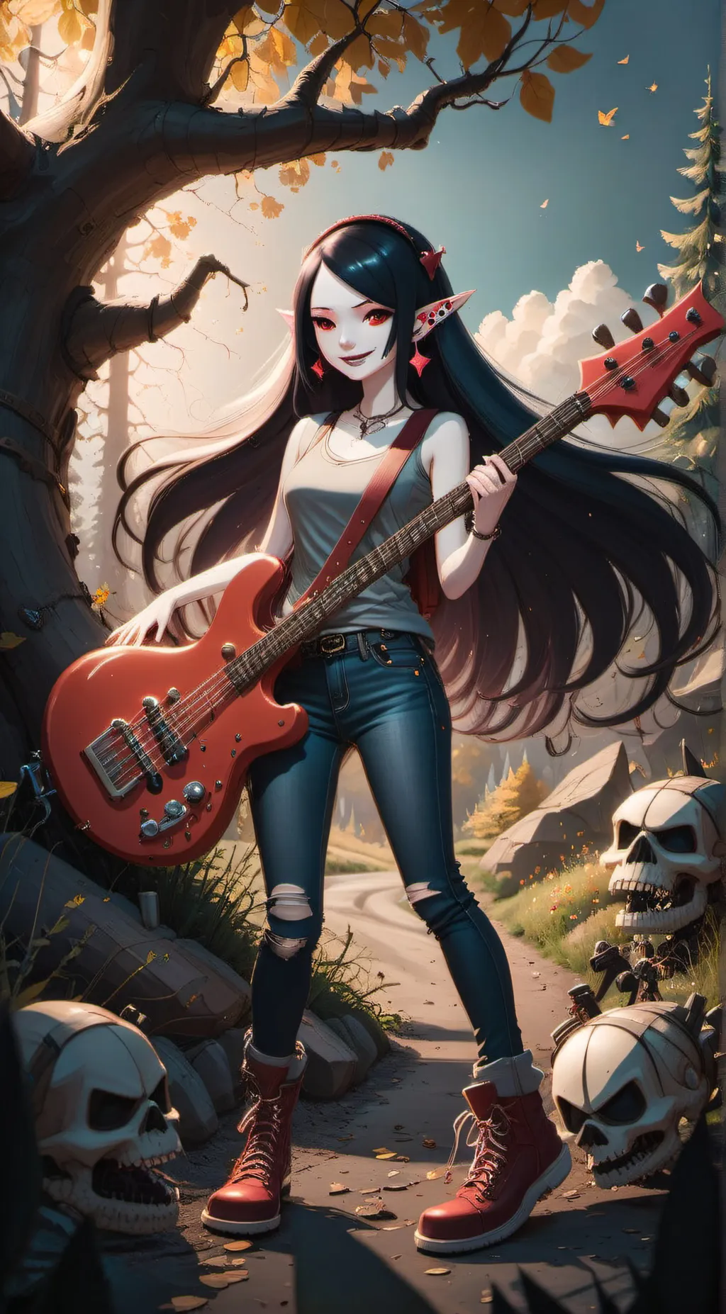 ai character: Marceline background