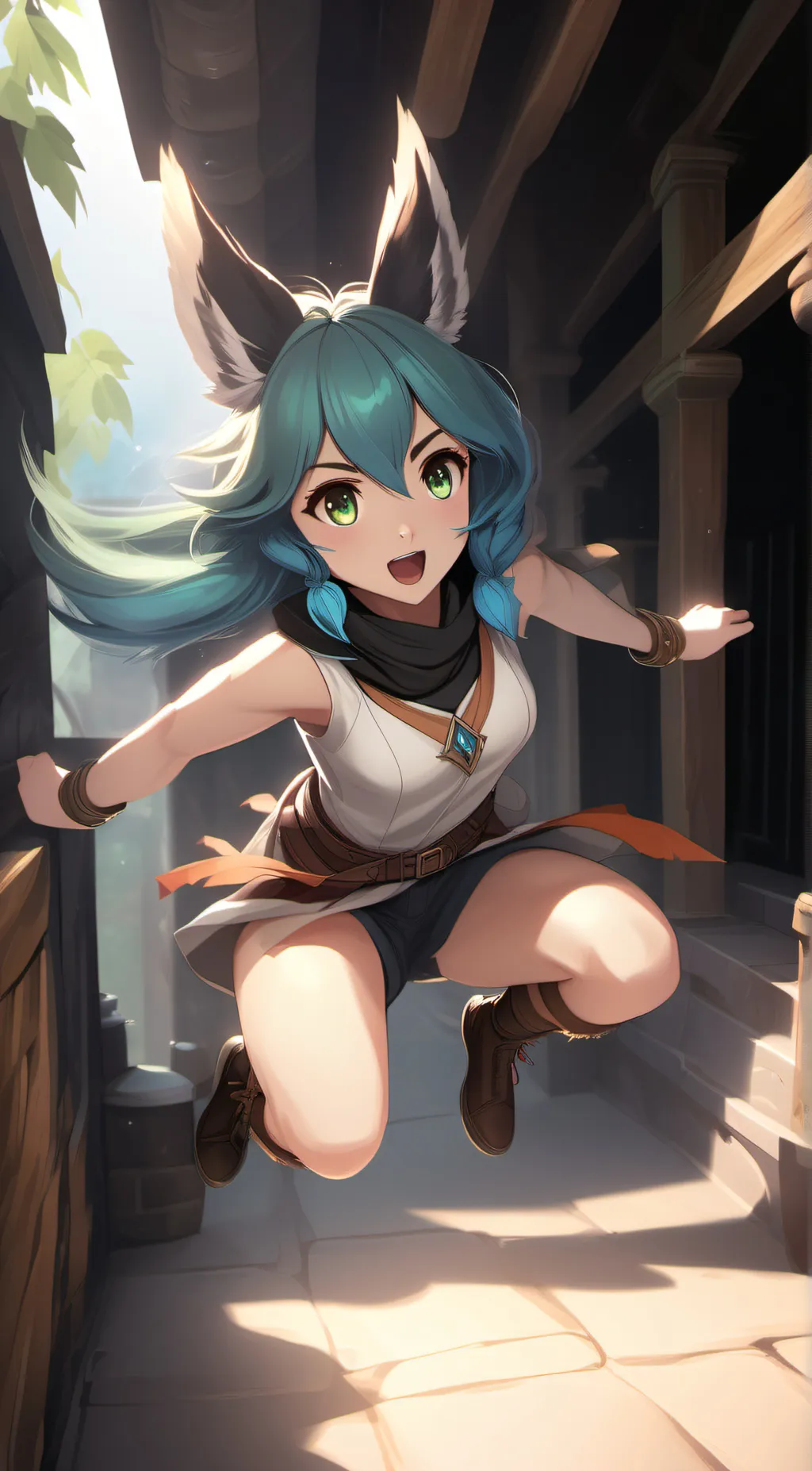 ai character: Rawr background