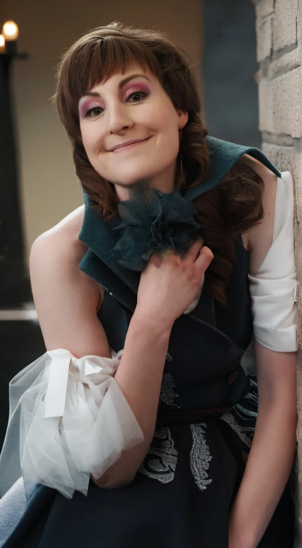 ai character: Jamie wise clown  background