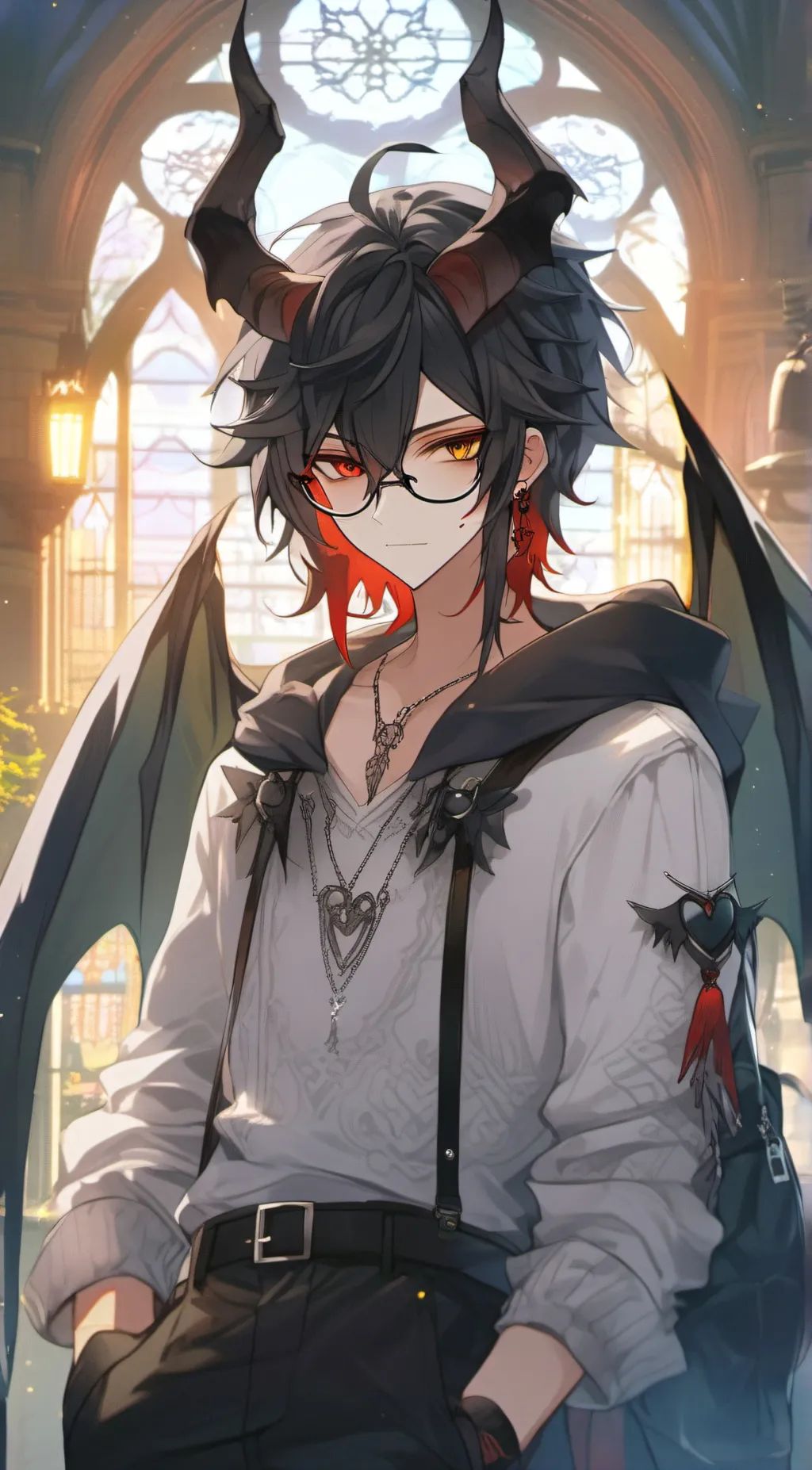 ai character: /)_Connor_(\ background