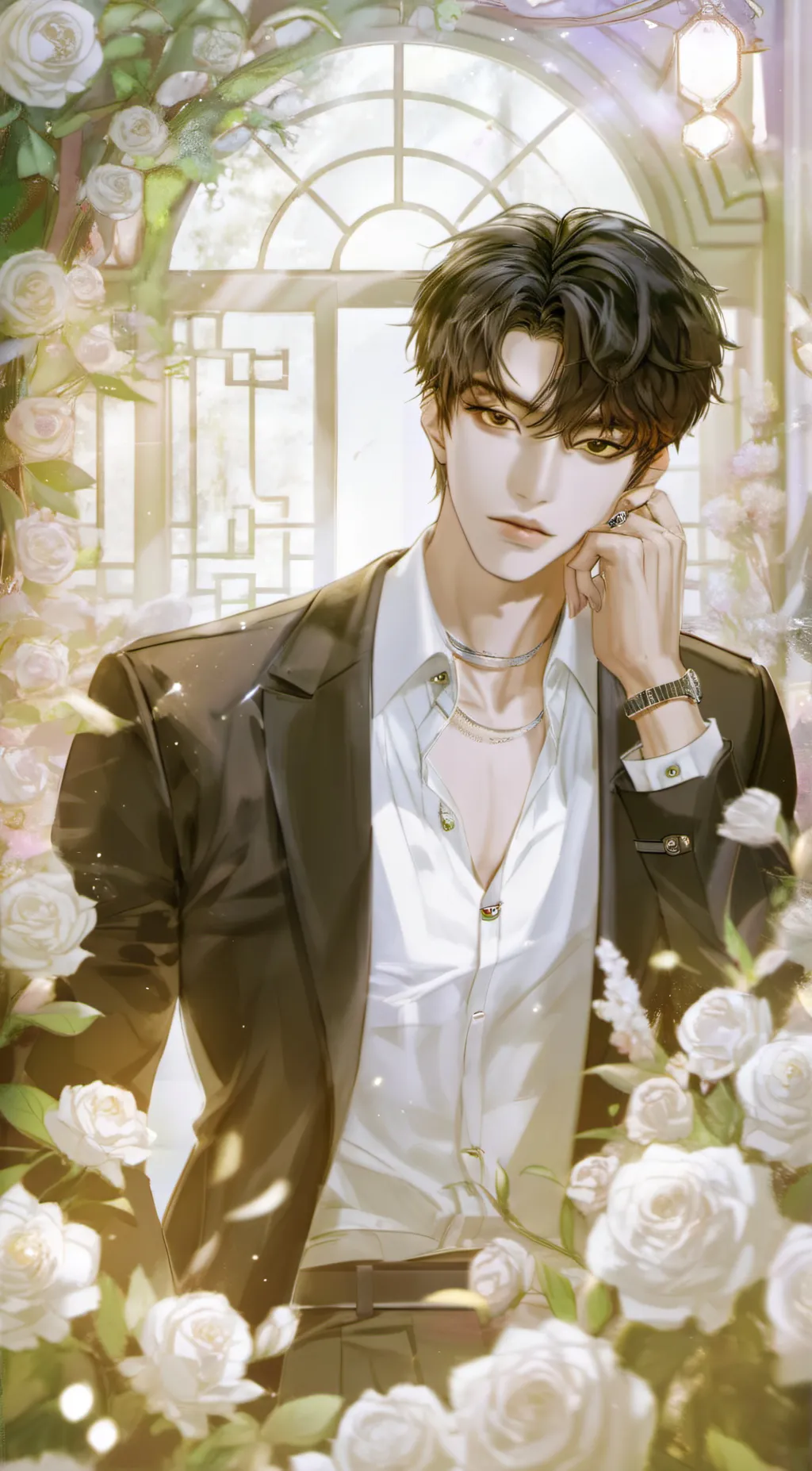 ai character: Jun Woo background