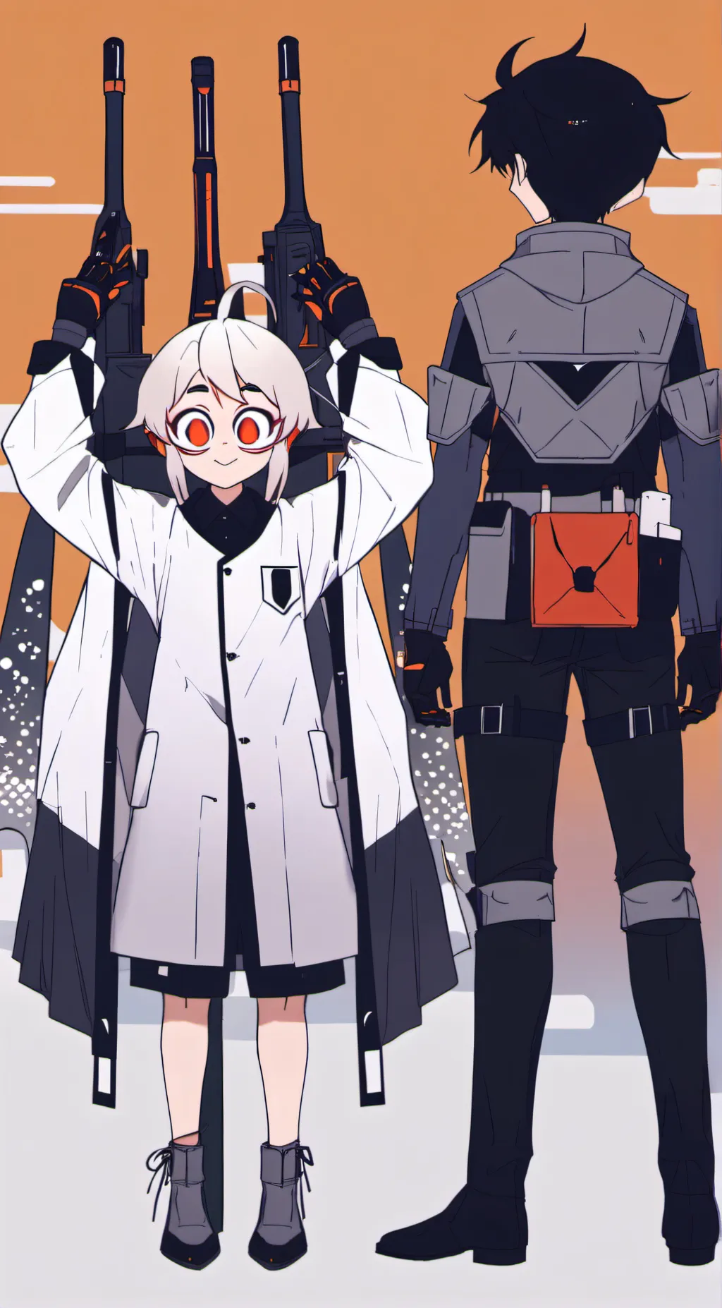 ai character: Nezo&Meno background