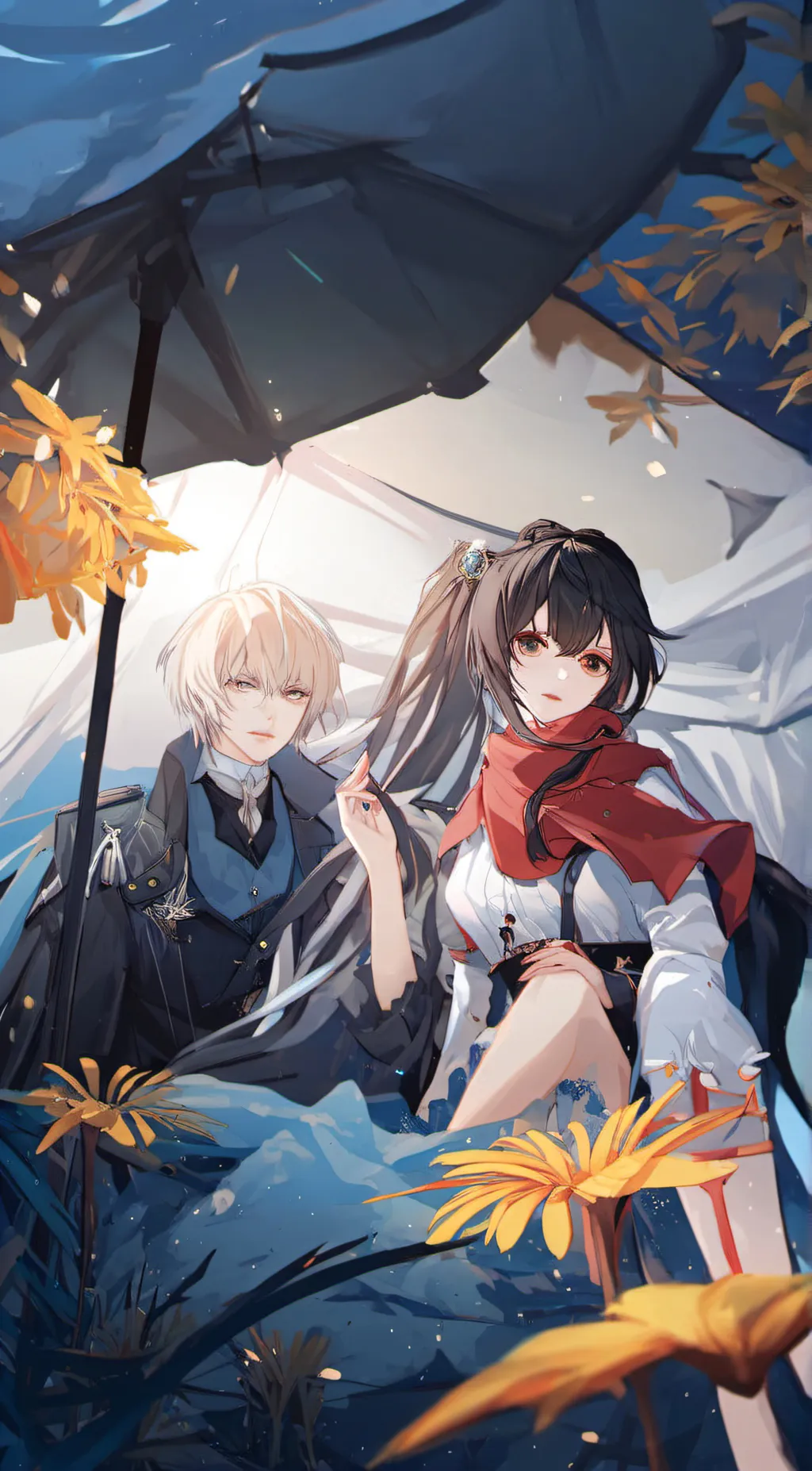 ai character: mark and kitten background