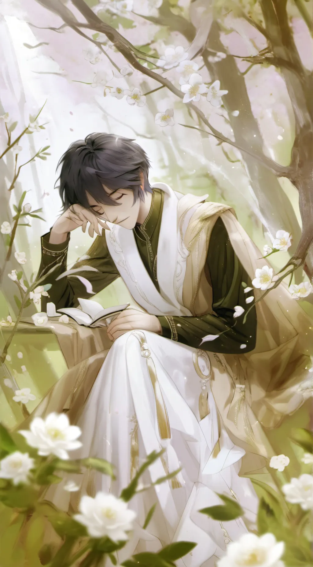 ai character: Dawn background