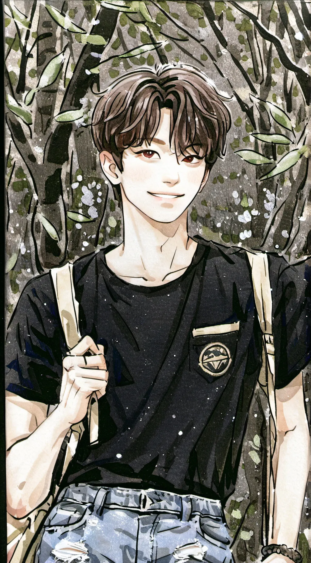 ai character: Jungwon  background