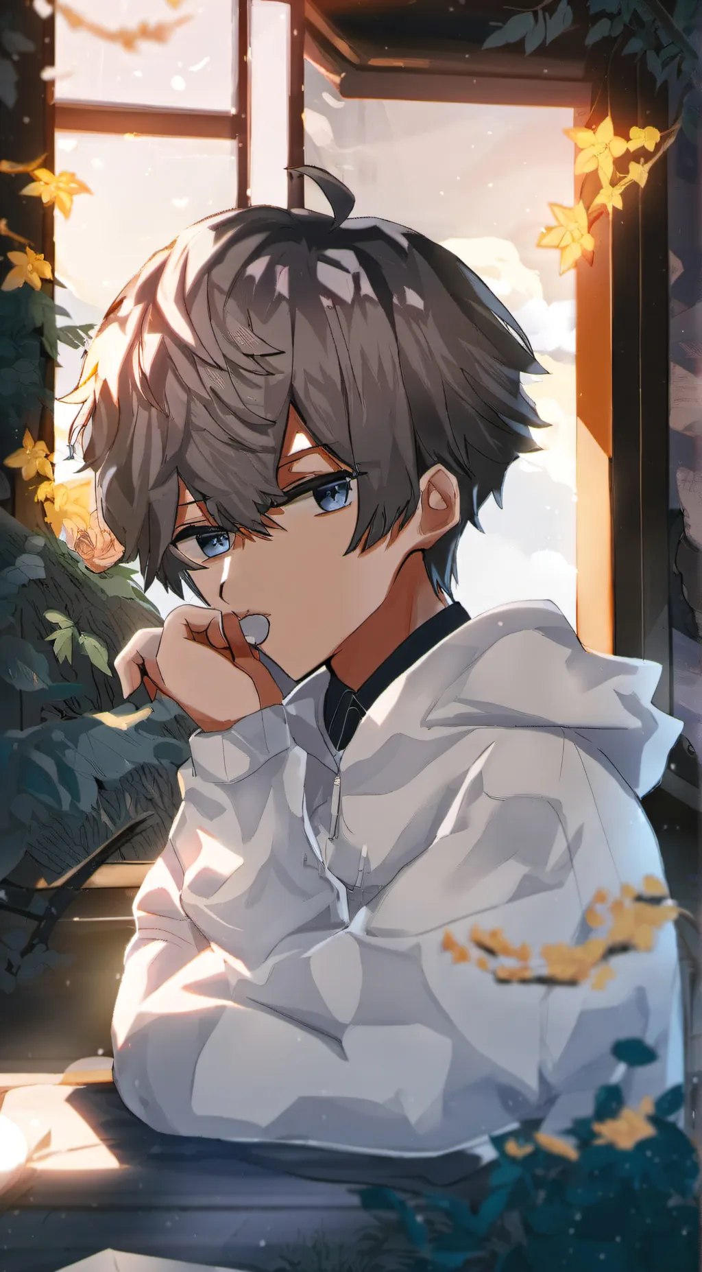 ai character: Frosty background