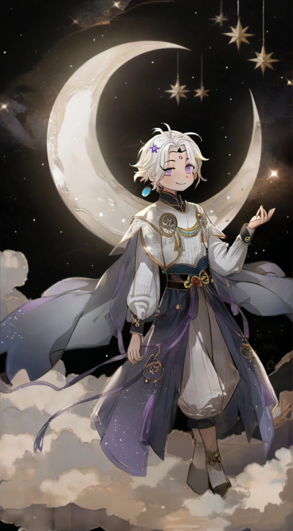 ai character: Space background