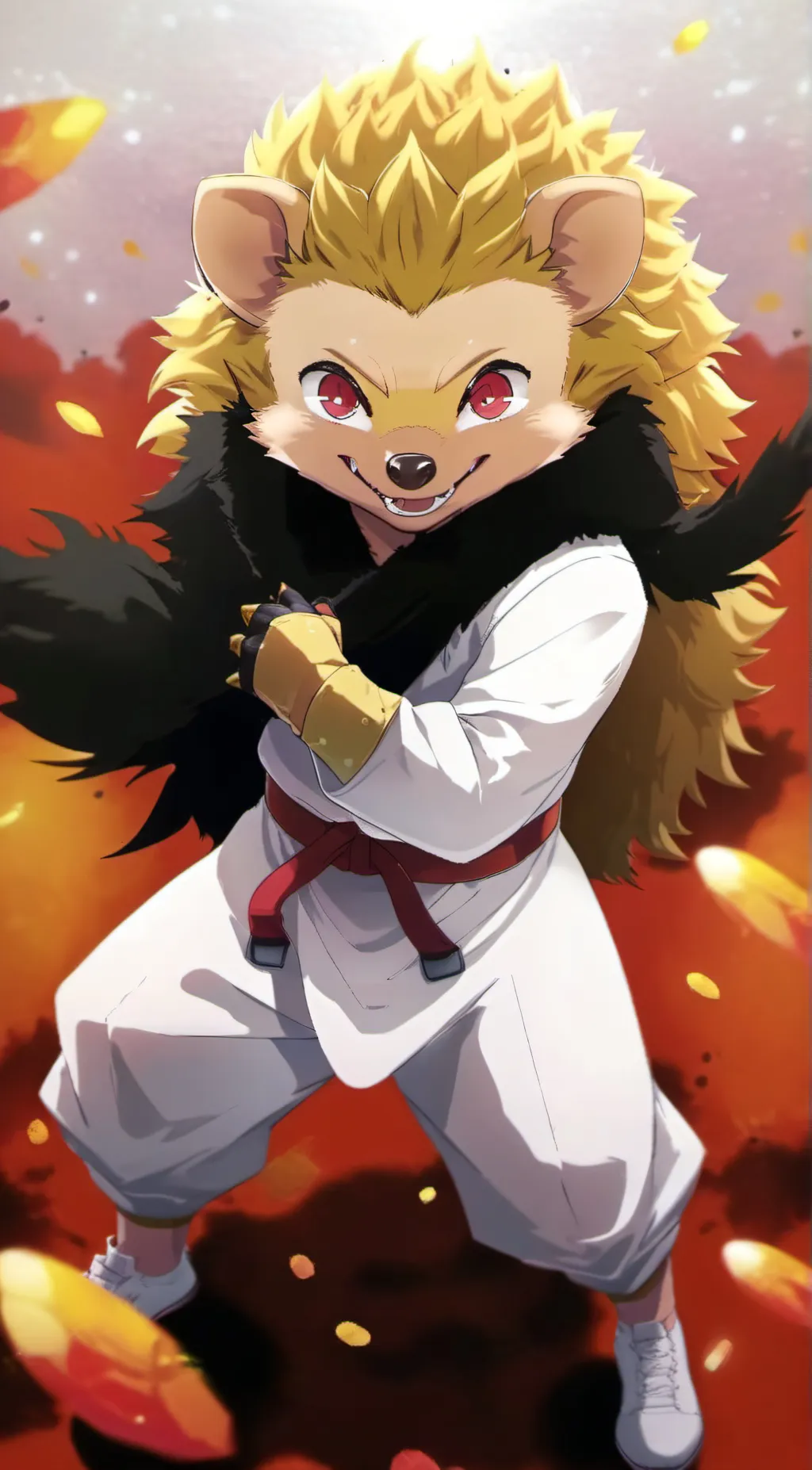 ai character: Fleetway soñic background