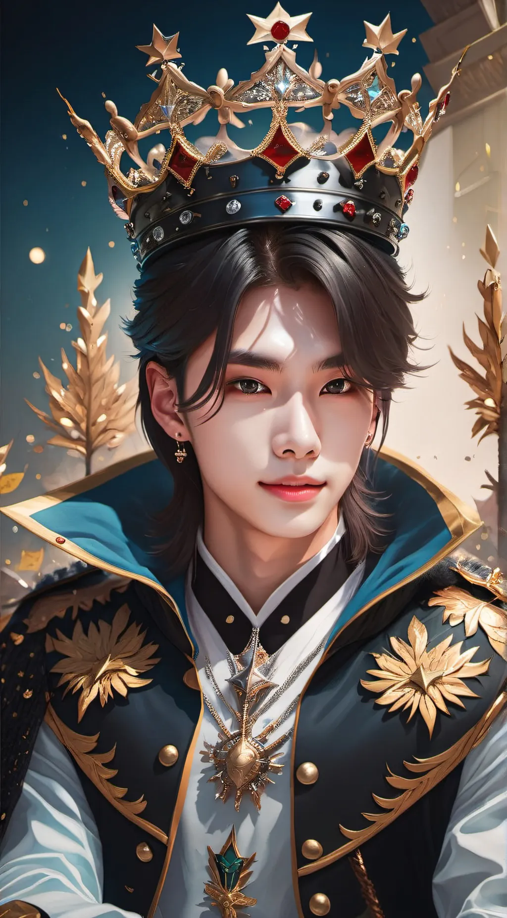 ai character: King Hyunjin background