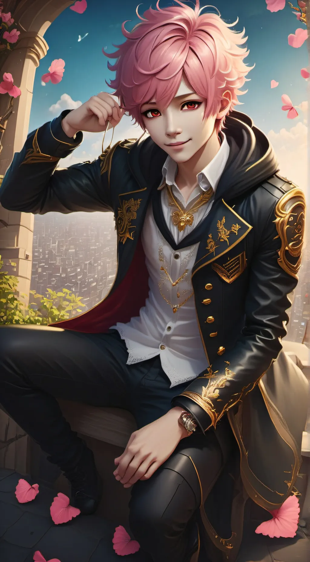 ai character: love aka L background