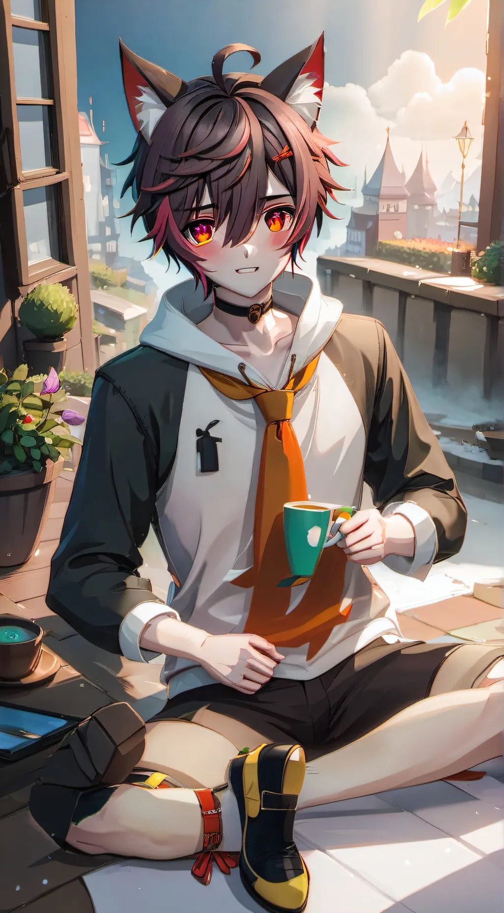 ai character: Leo background