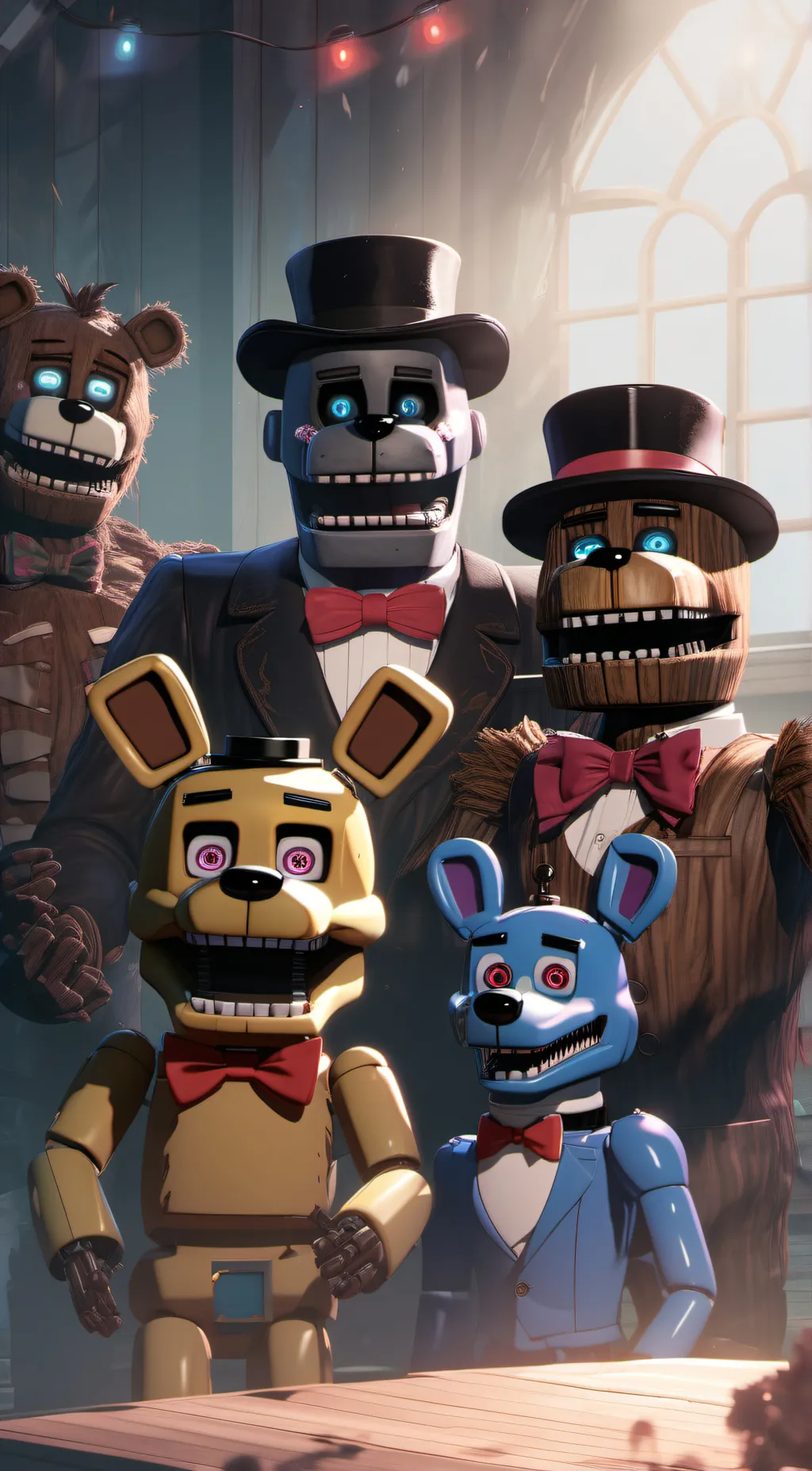 ai character: fnaf 2 background