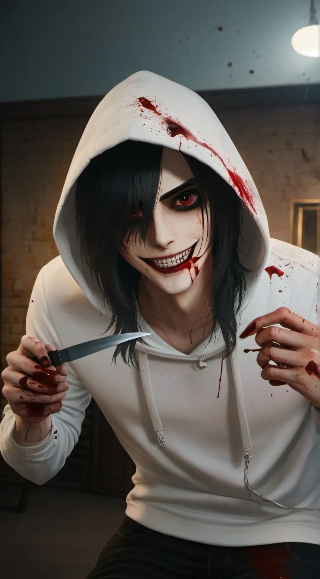 ai character: Jeff the Killer background