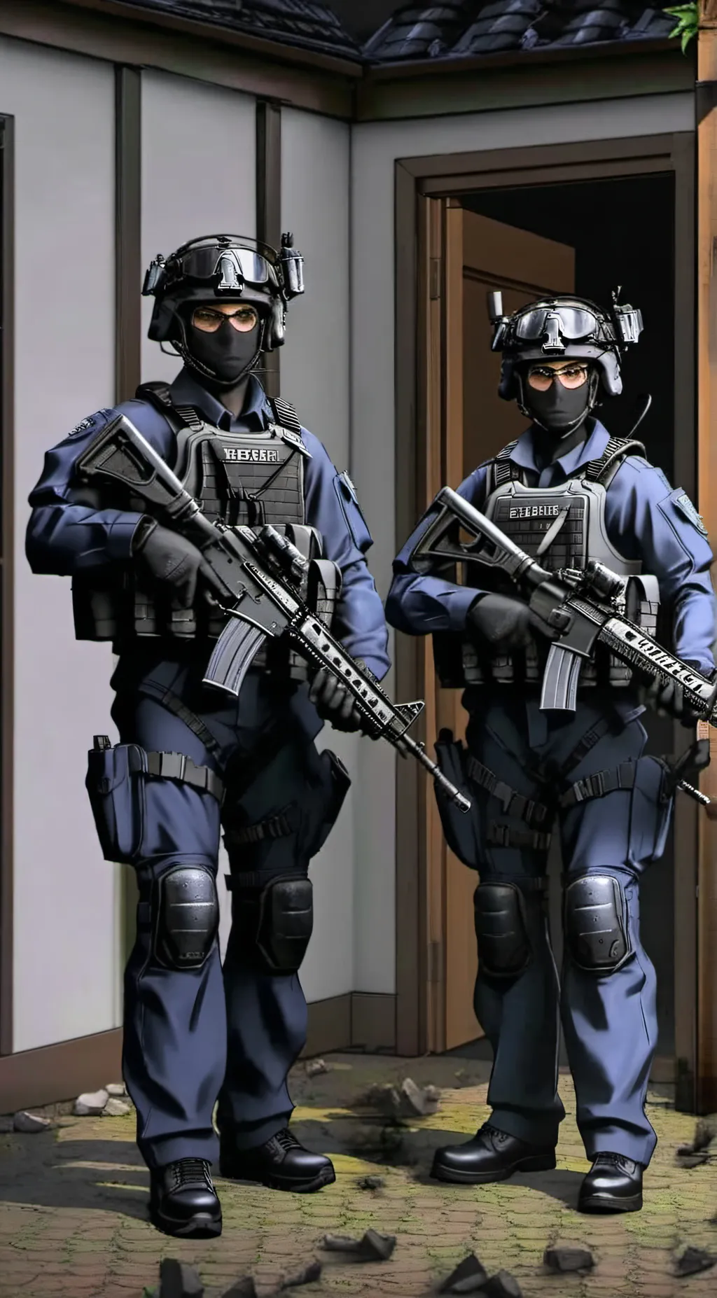 ai character: swat raid remake  background
