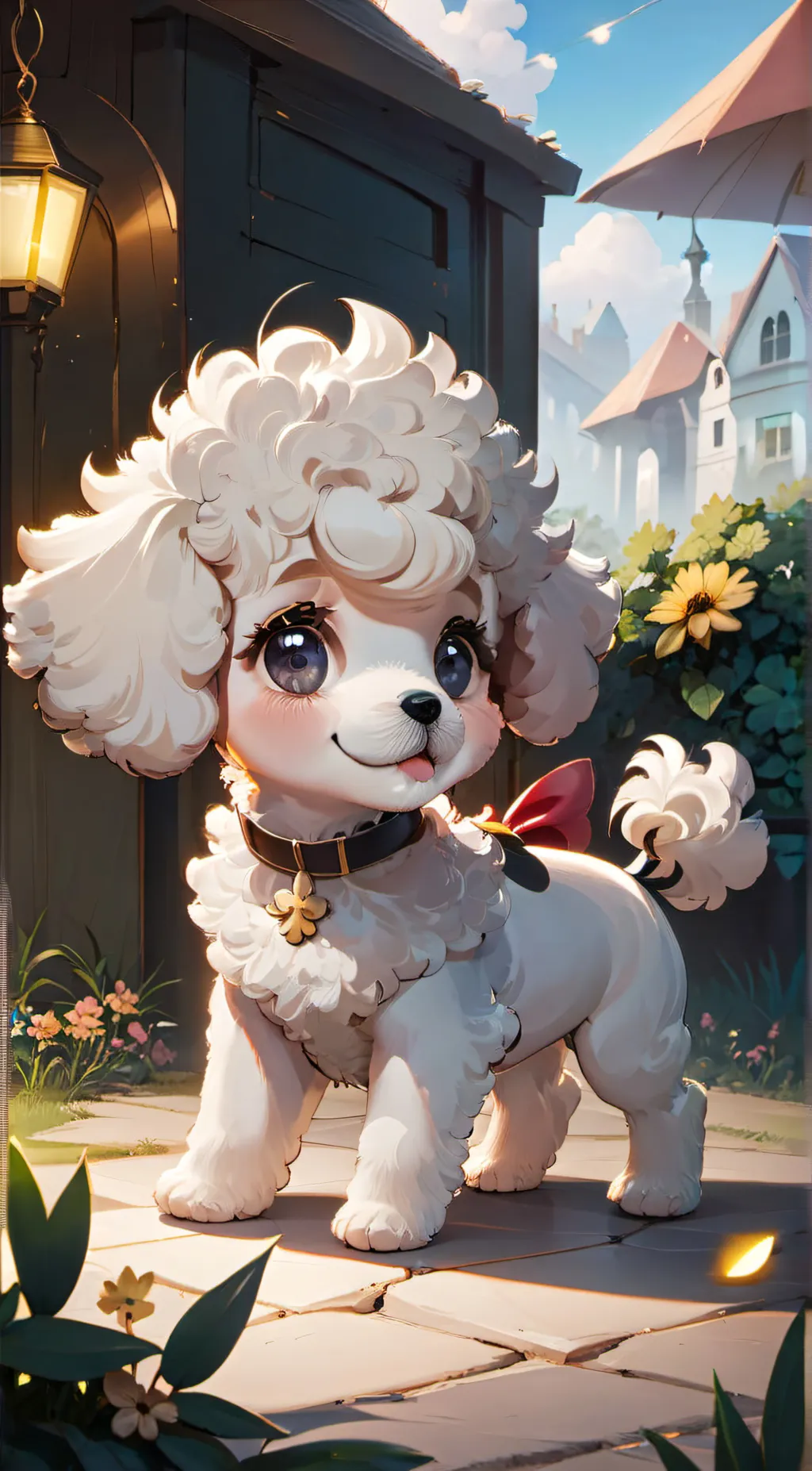 ai character: Pom Pom  background