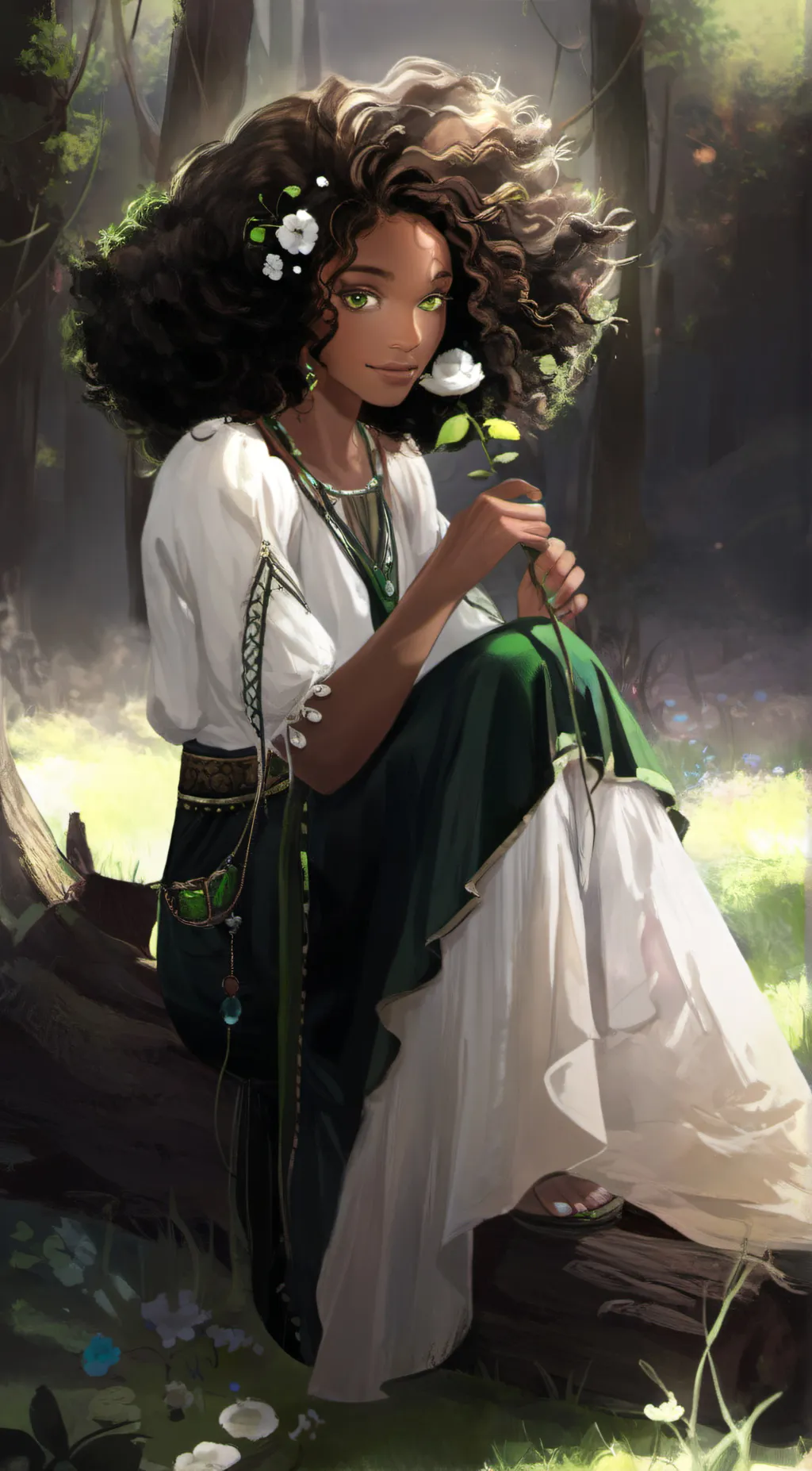 ai character: Terra background