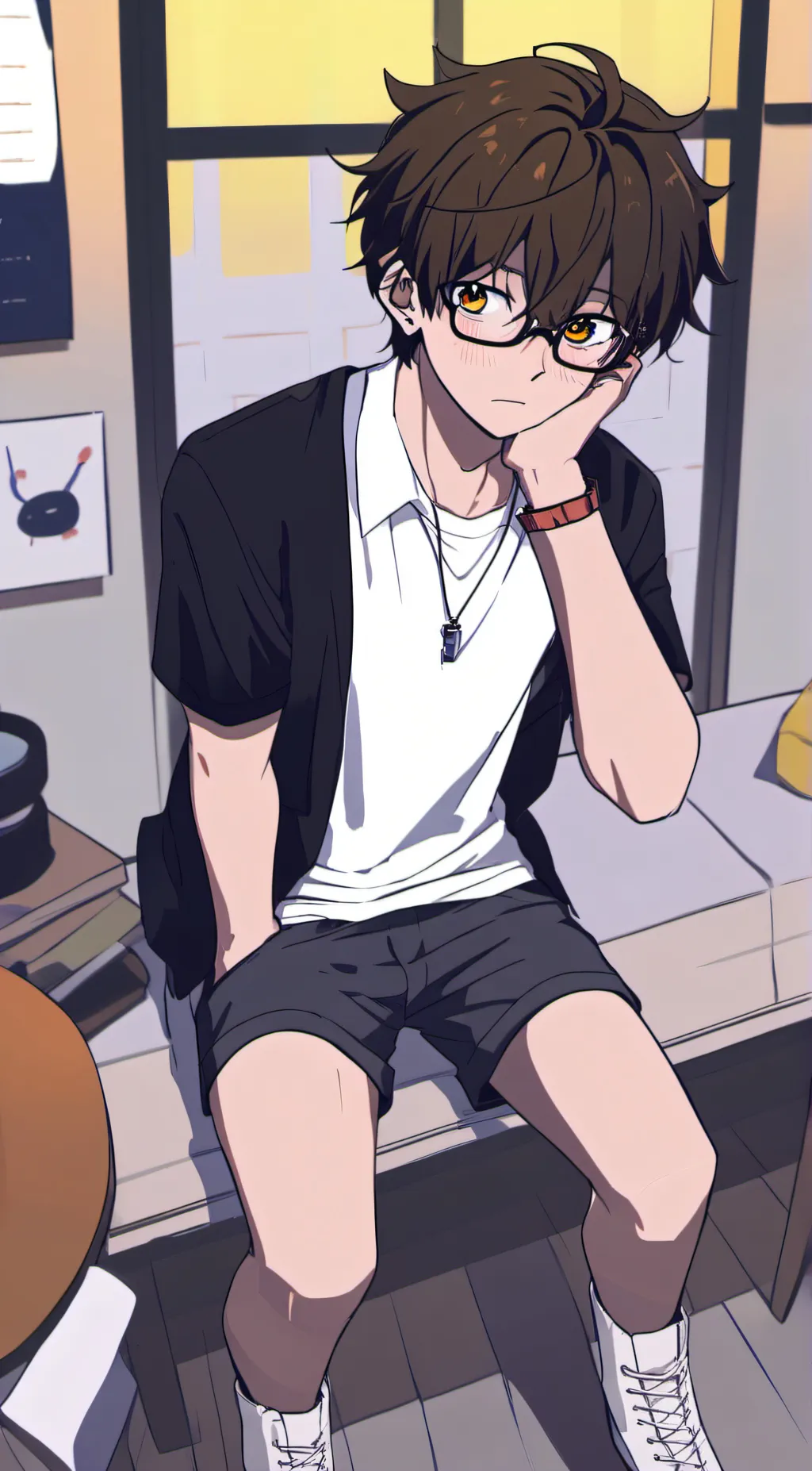 ai character: Satoshi Himaruya background