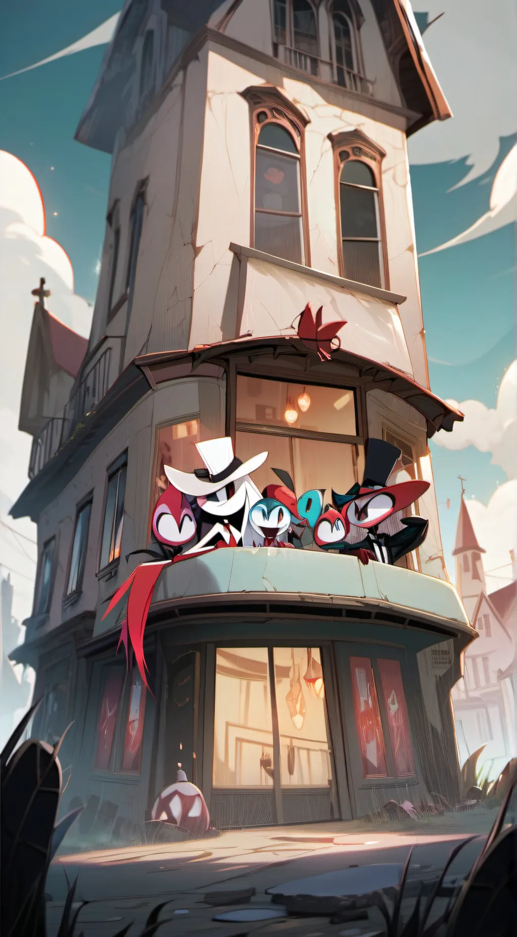 ai character: HAZBIN HOTEL background