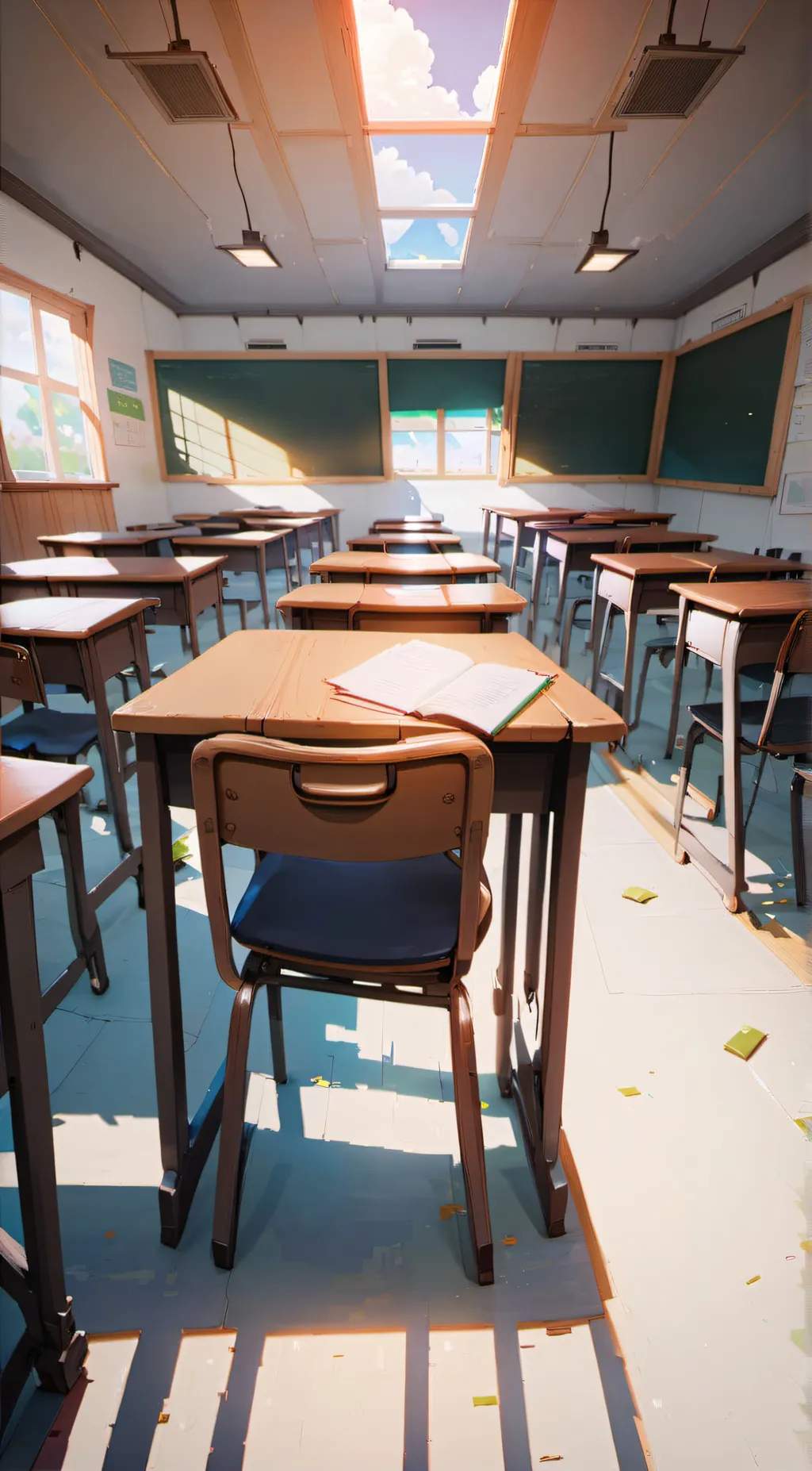 ai character: MHA x FNAF background