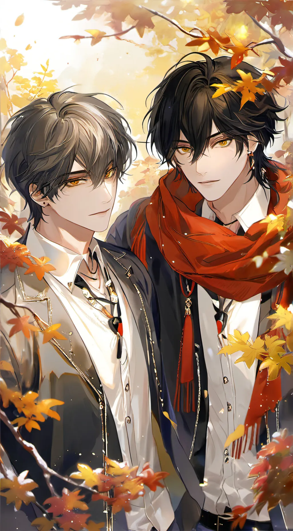 ai character: Caleb and Andrew background