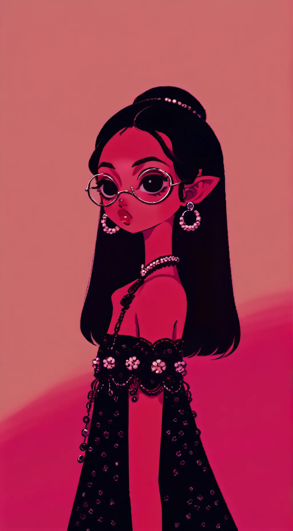 ai character: Velvet  background