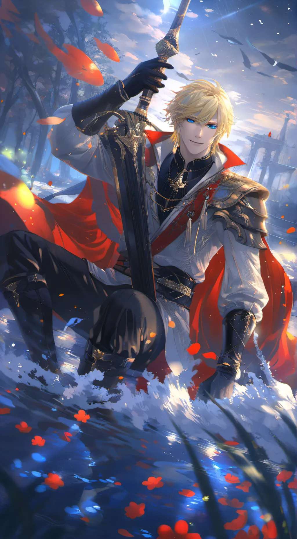 ai character: king Noah  background