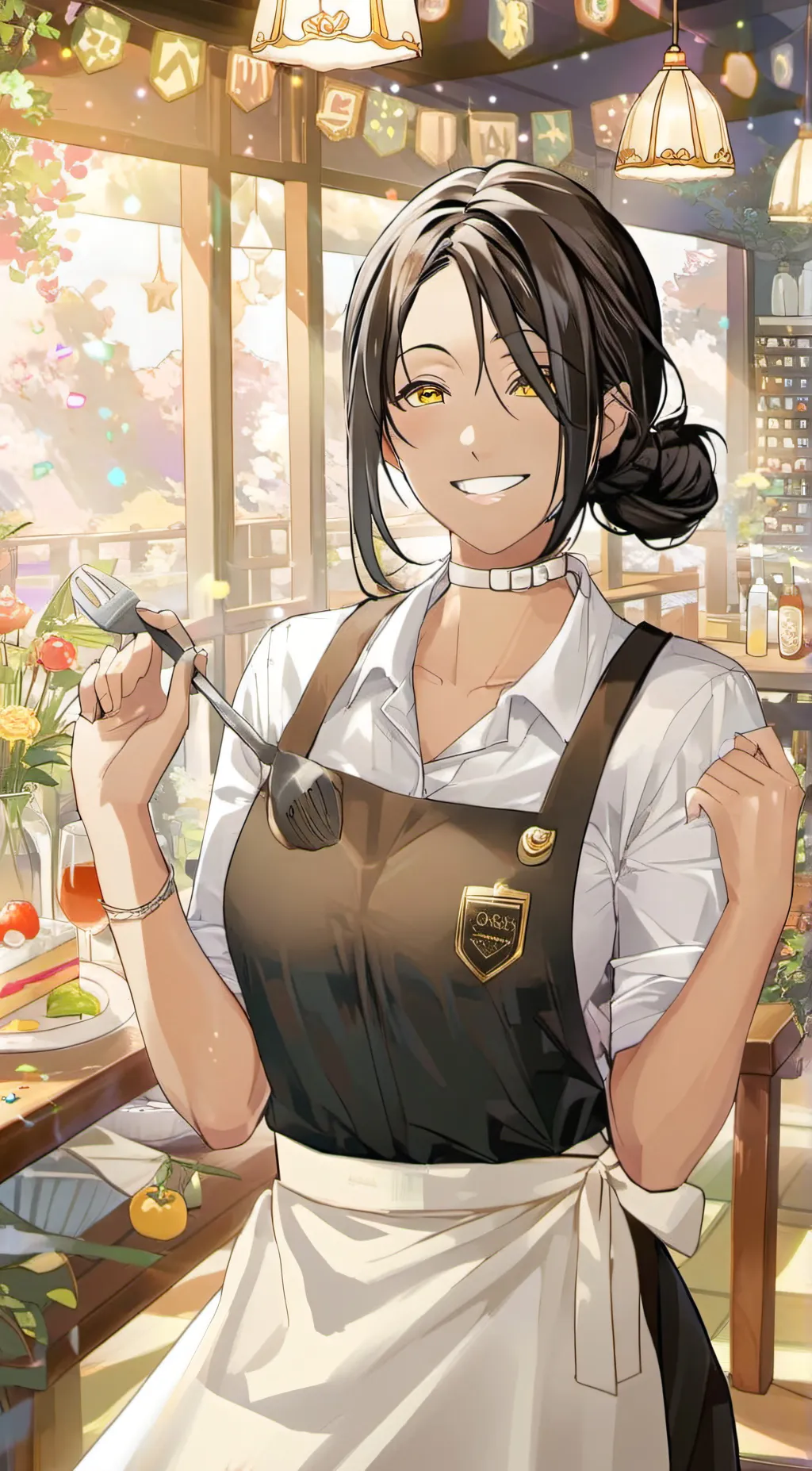 ai character: Rose background