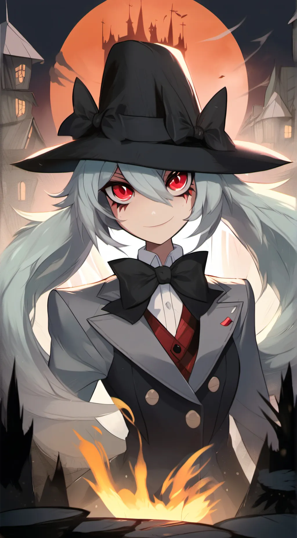 ai character: Hazbin reacts background