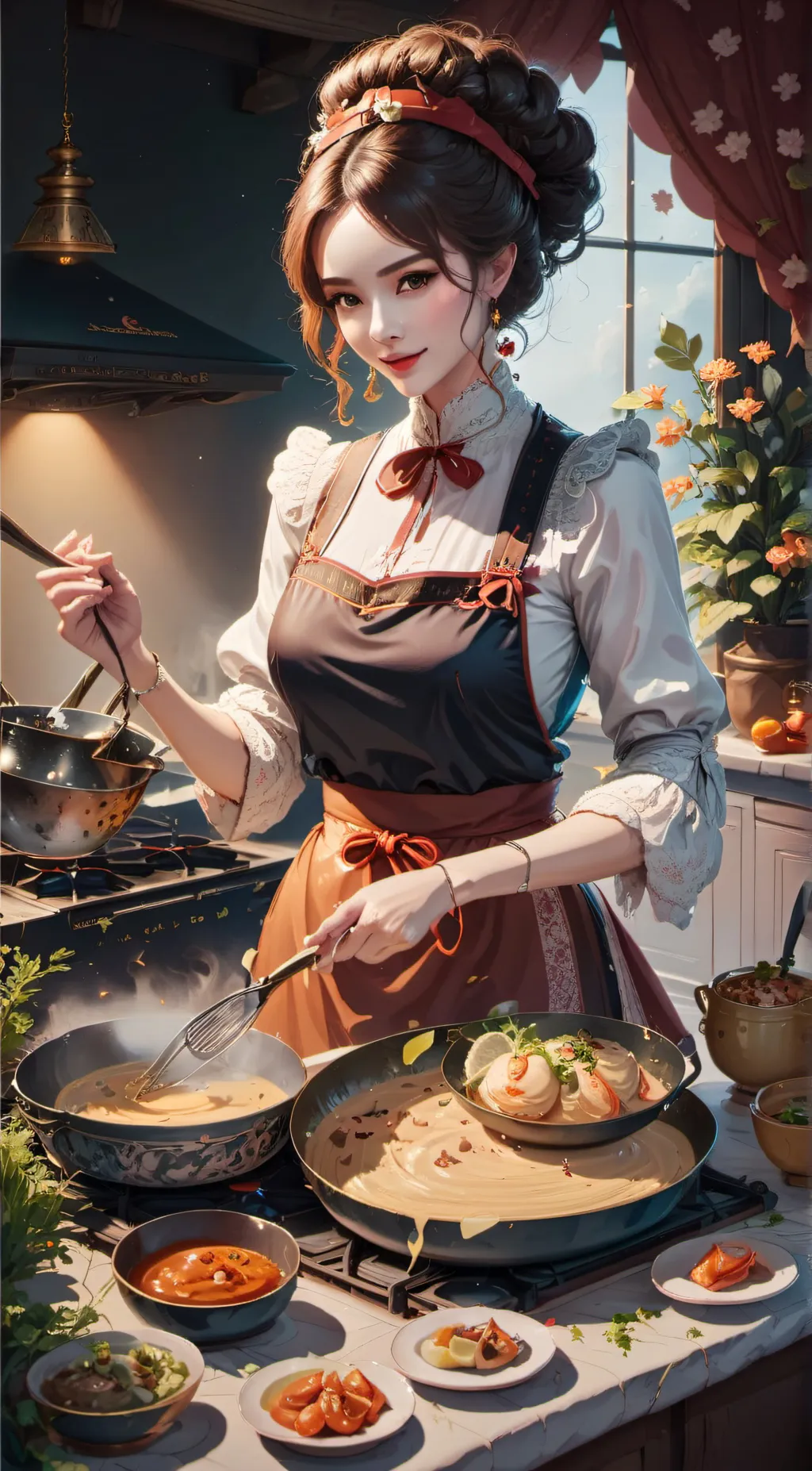 ai character: Angel  background