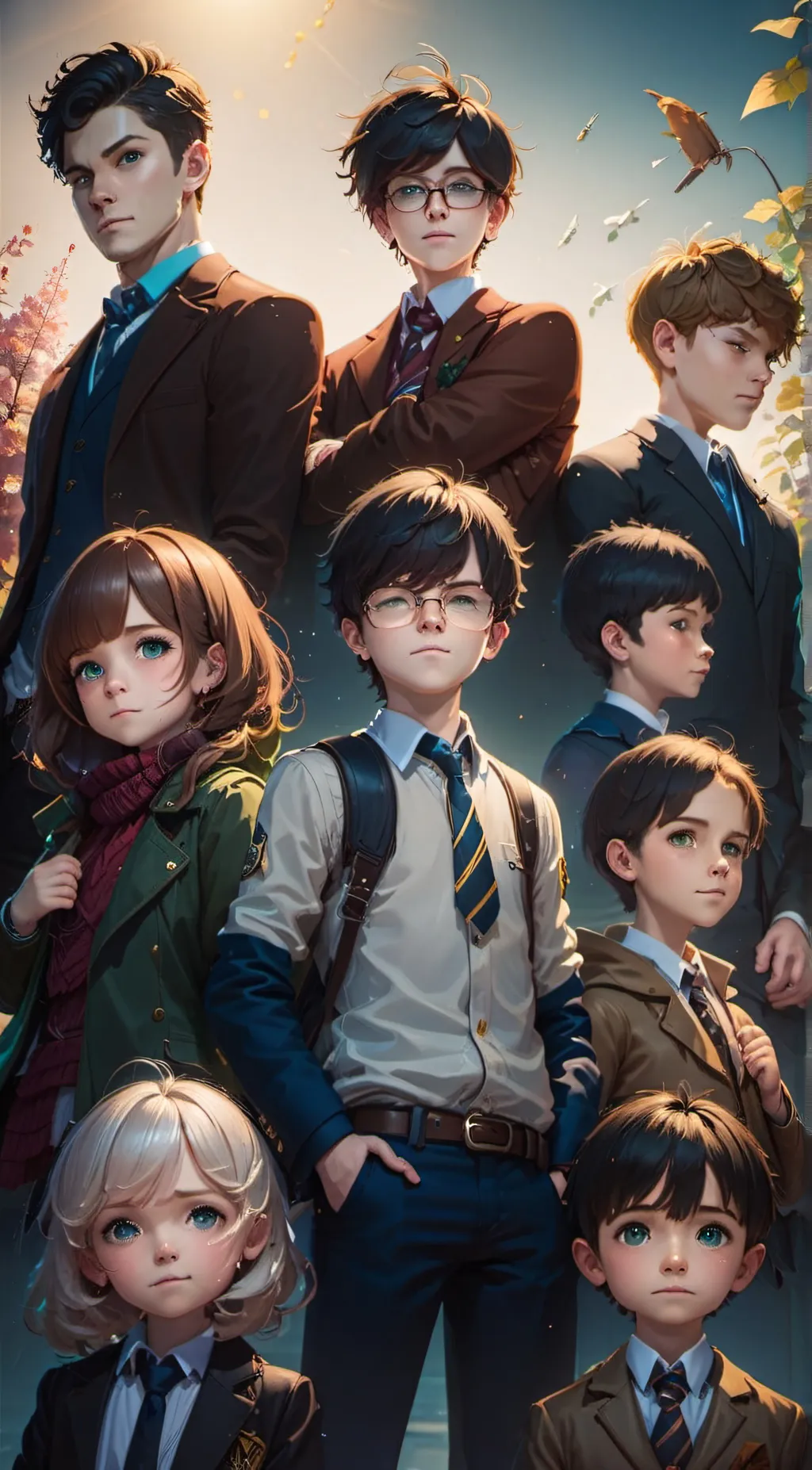 ai character: 🤟Class 4 B✋ background