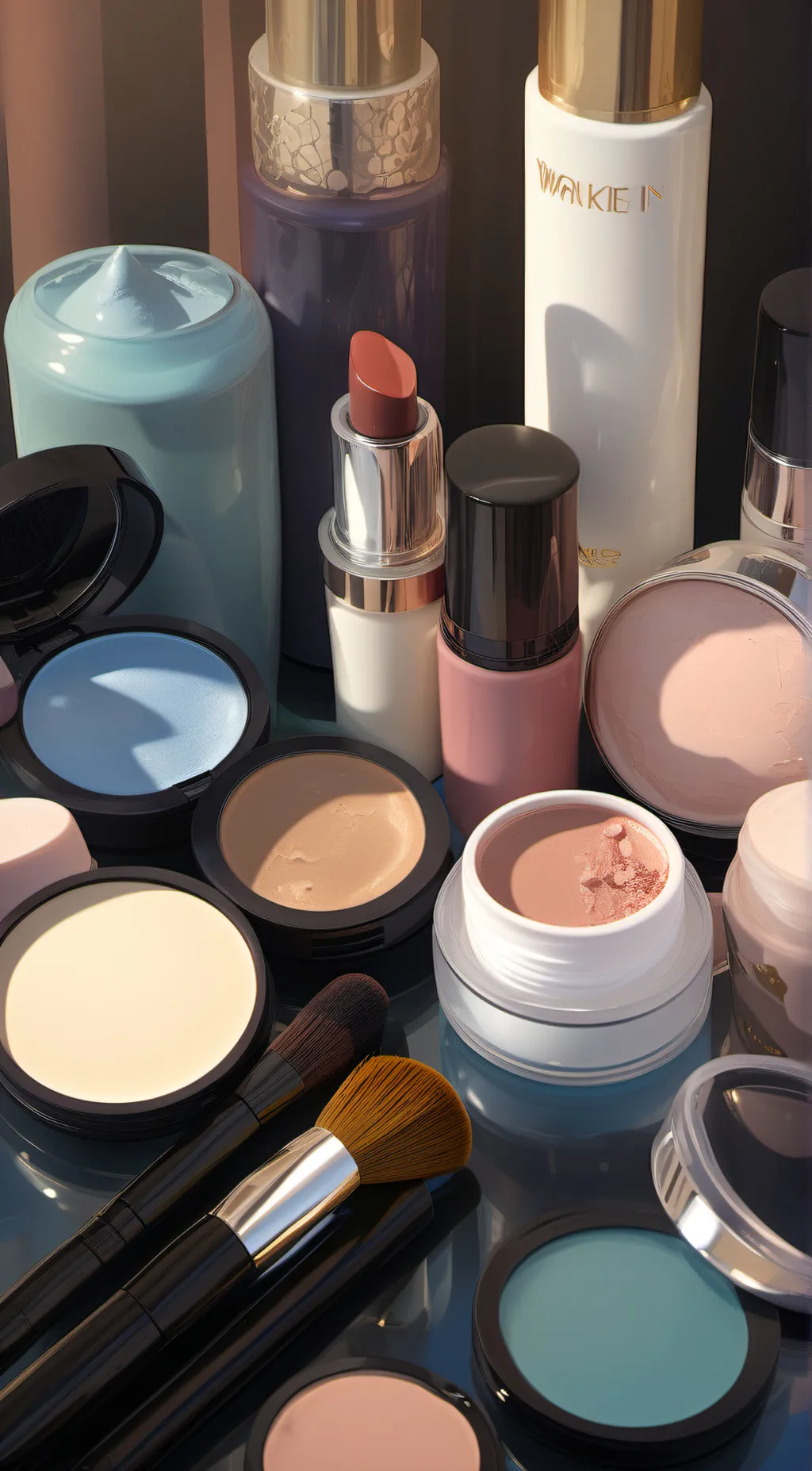 ai character: Makeup background