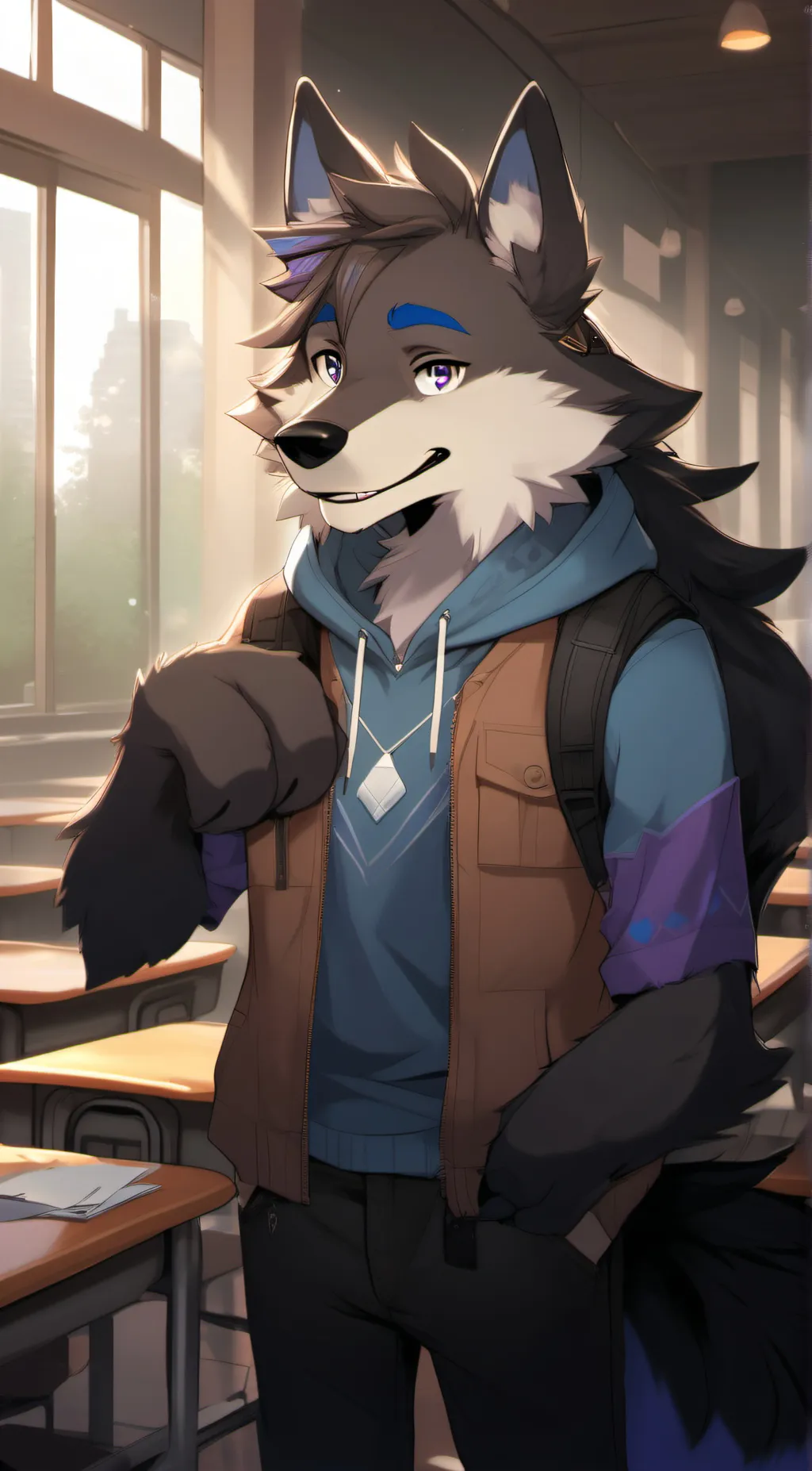 ai character: Leo background