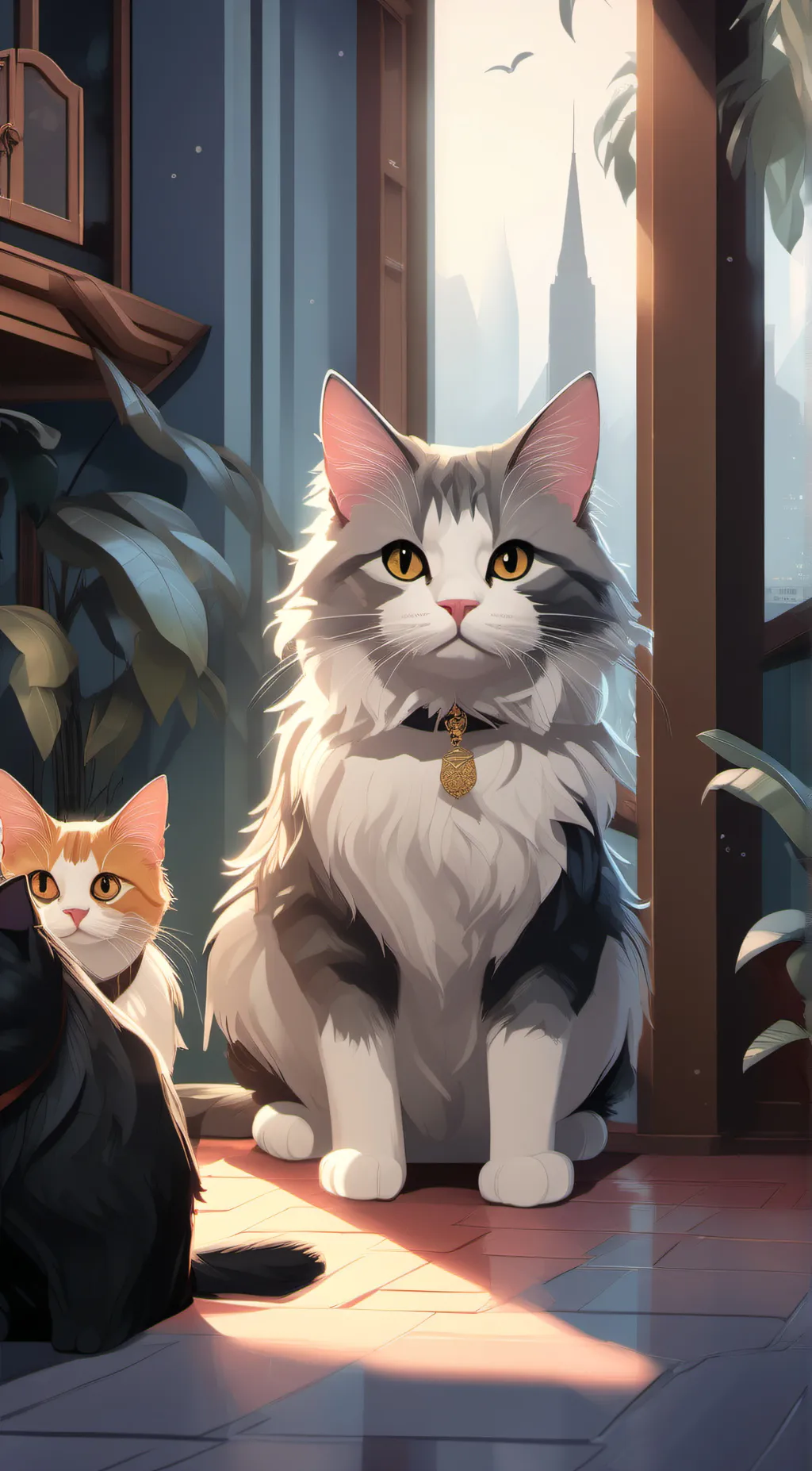 ai character: your old cat background